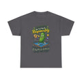Pickleball T-Shirt — "Dink Responsibly" Funny Pickle Cartoon Tee