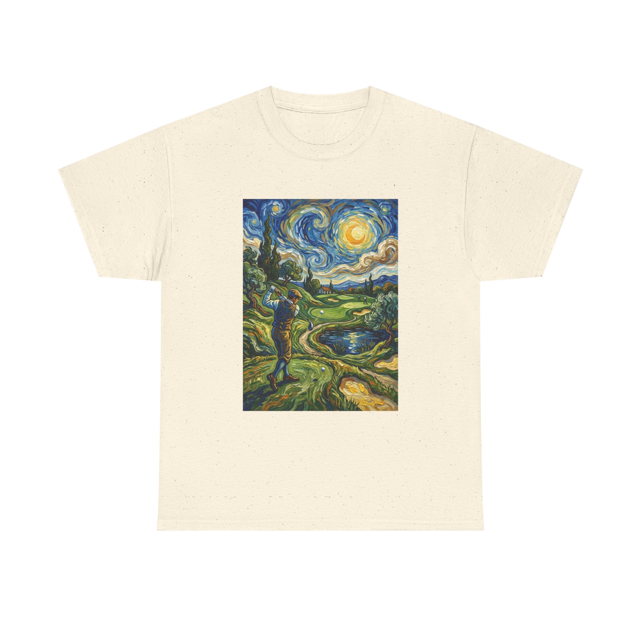 Golf Van Gogh Style T-Shirt — Starry Night Golf Artwork Tee