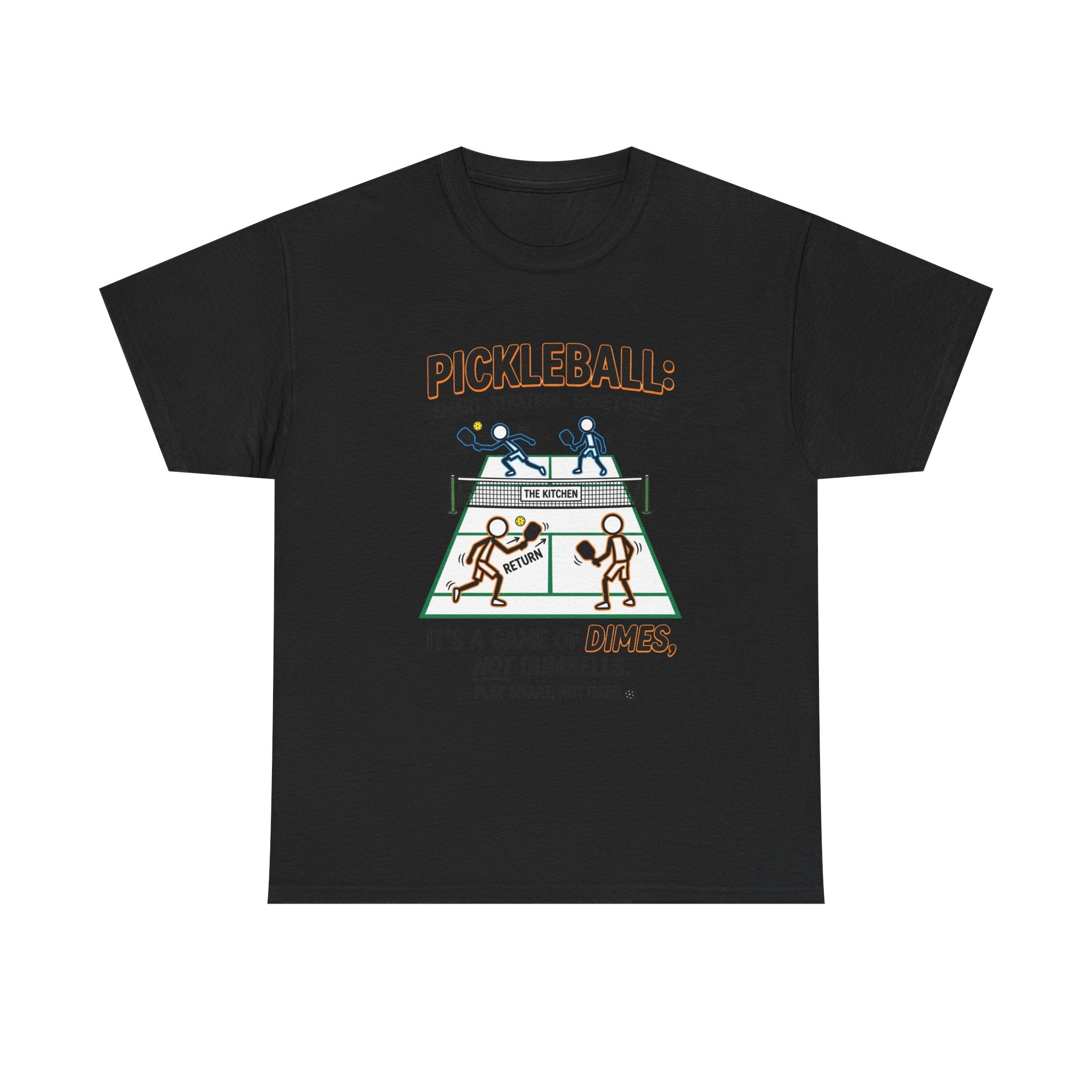 Pickleball Tee — "Pickleball: It’s a Game of Dimes, Not Dumbells" Casual Sports Shirt