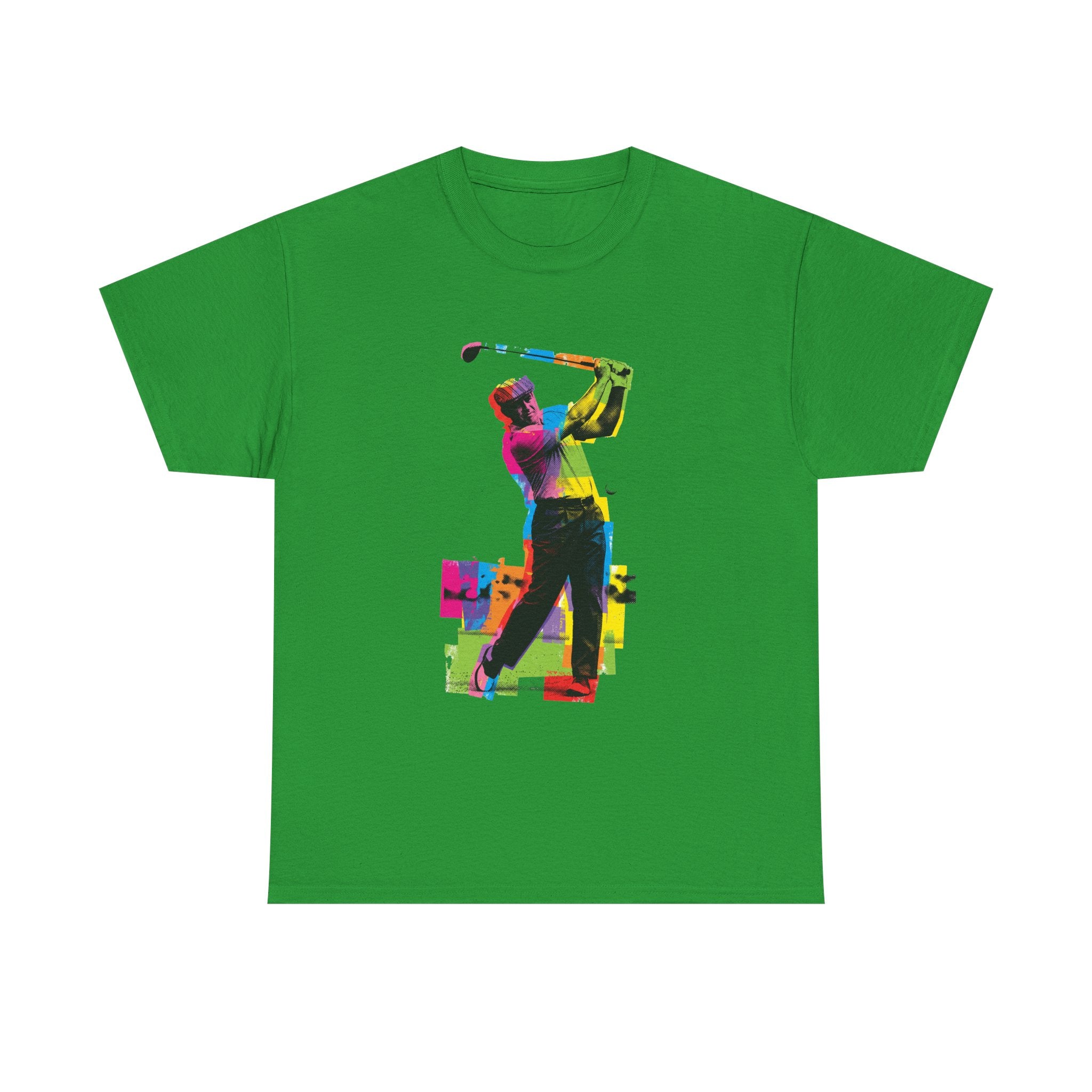 Golf Swing Pop Art T-Shirt — Colorful Golfer Graphic Tee