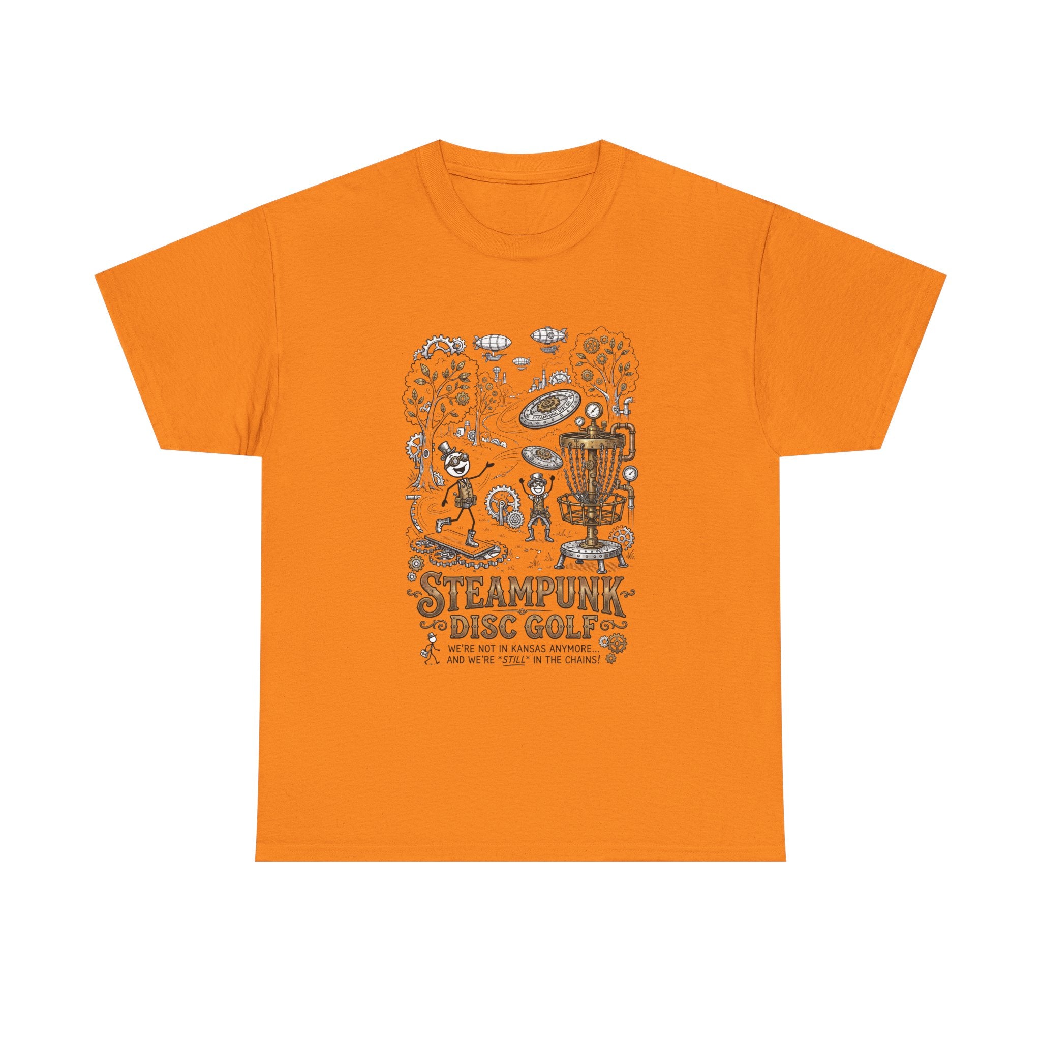 Steampunk Disc Golf T-Shirt — Vintage Victorian Disc Golf Design
