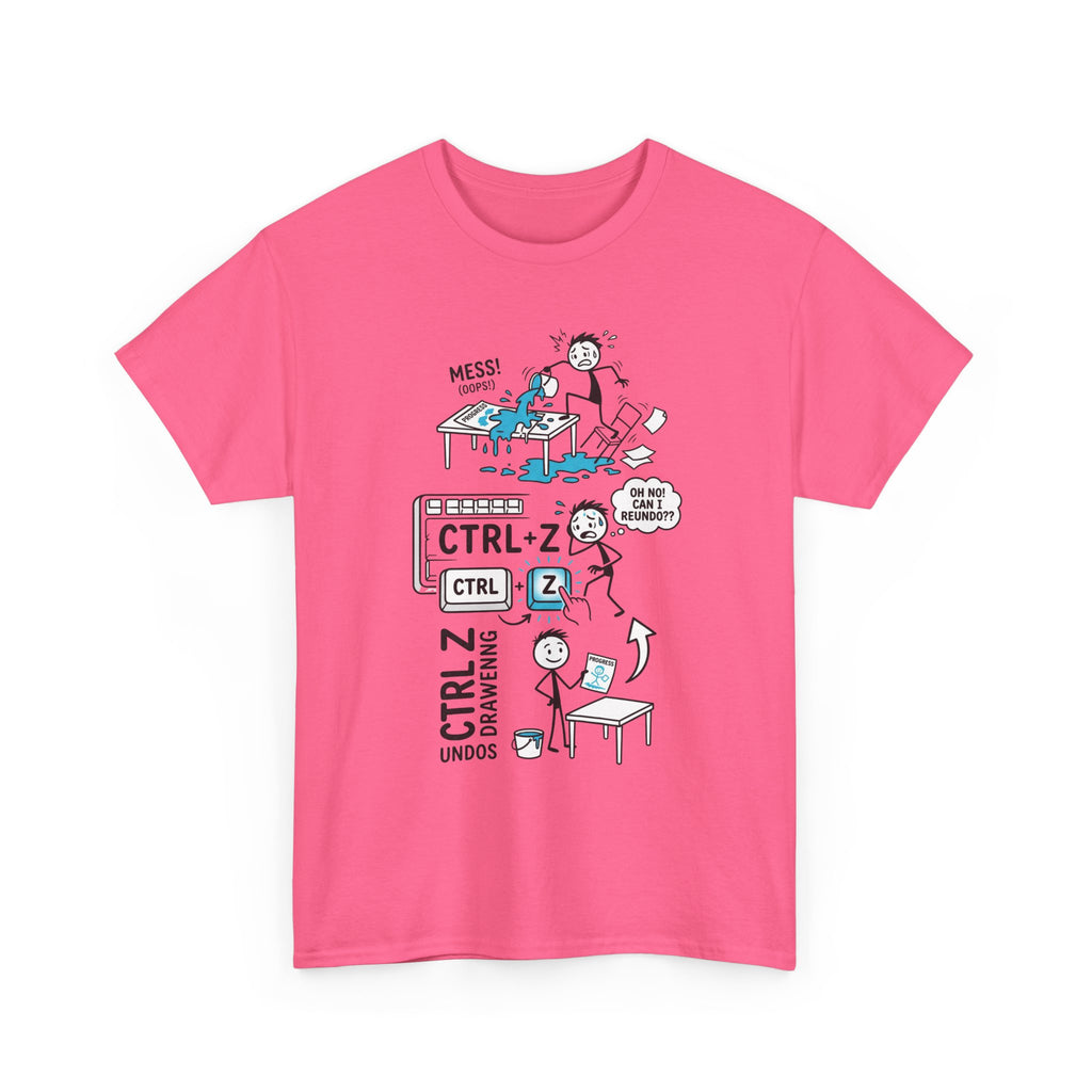 Ctrl Z Funny Graphic T-Shirt – Undo Computer Chaos Tee for Coders & Designers