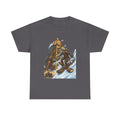 Steampunk Snowboard T‑Shirt — Retro Mountain Adventure Graphic Tee
