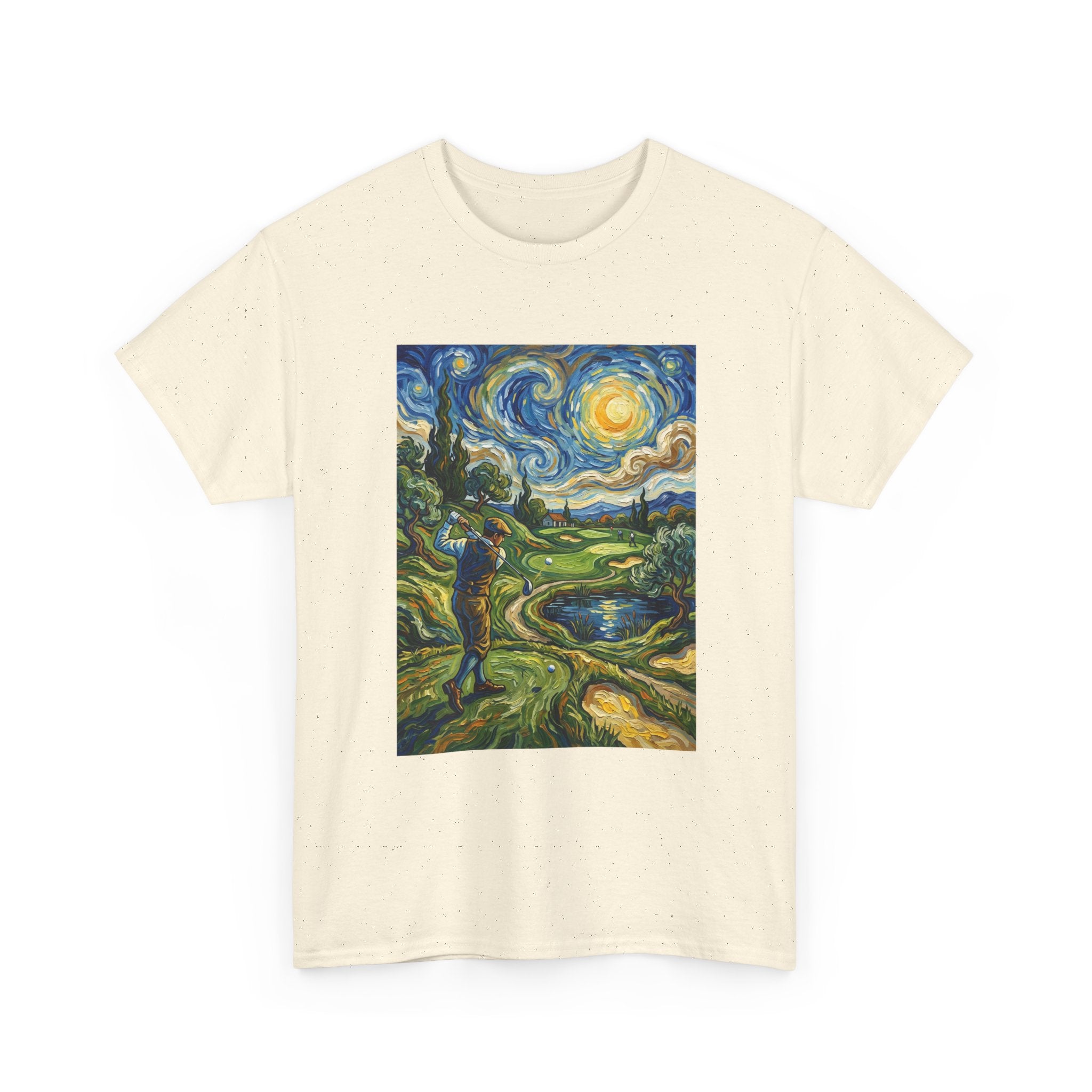 Golf Van Gogh Style T-Shirt — Starry Night Golf Artwork Tee