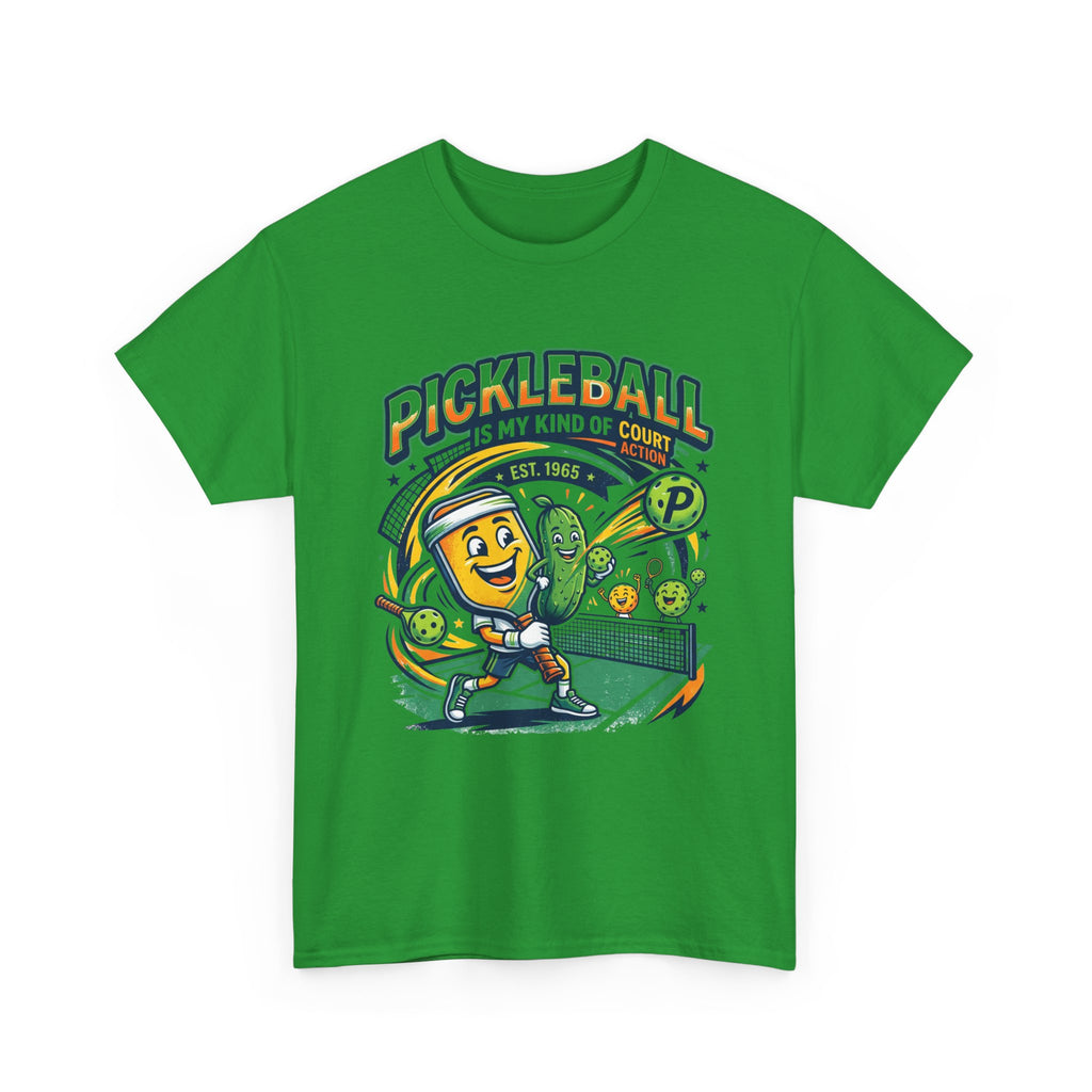 Pickleball Is My Kind of Court T‑Shirt — Funny Pickle Paddle & Dink Graphic Tee