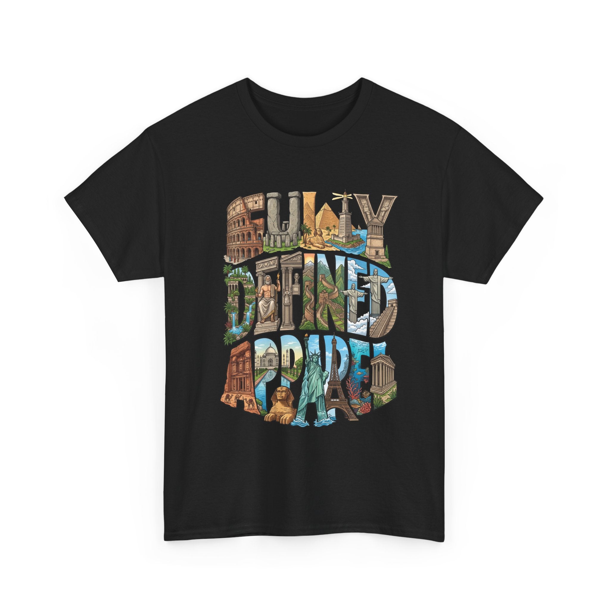 Fully Defined Apparel T‑Shirt — Retro Travel Illustration Tee