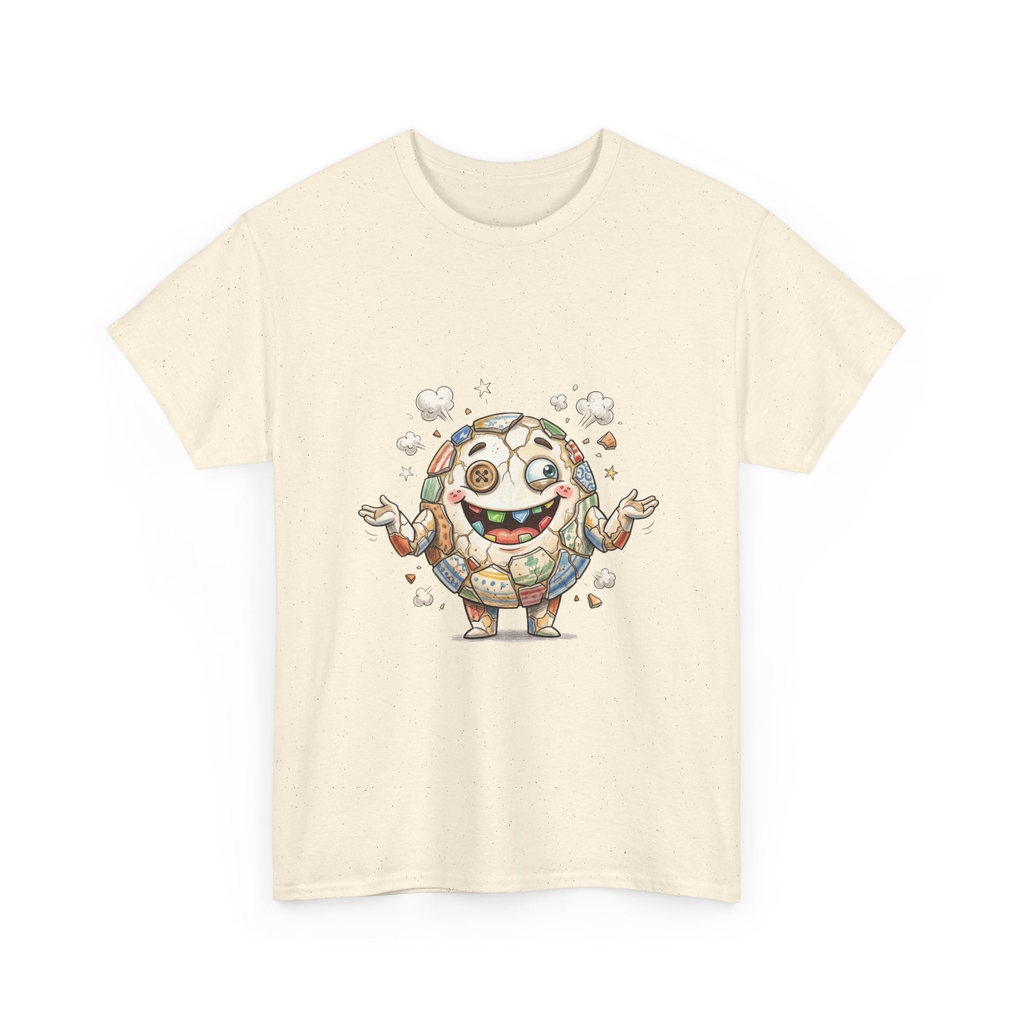 T-Shirt — Cute Kawaii Mosaic Egg Character Illustration Tee