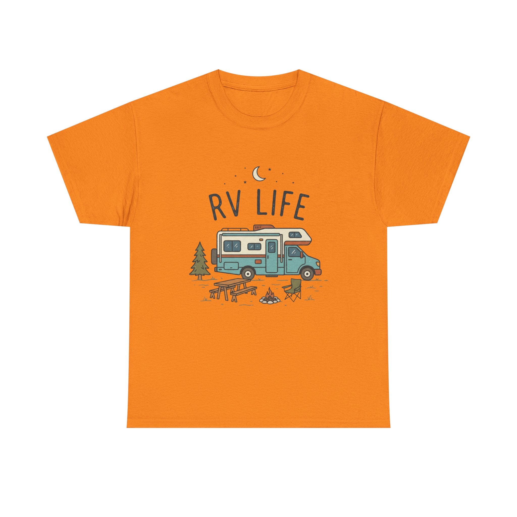 RV Life T‑Shirt — Retro Camper Tee for RV Travelers & Camping Enthusiasts