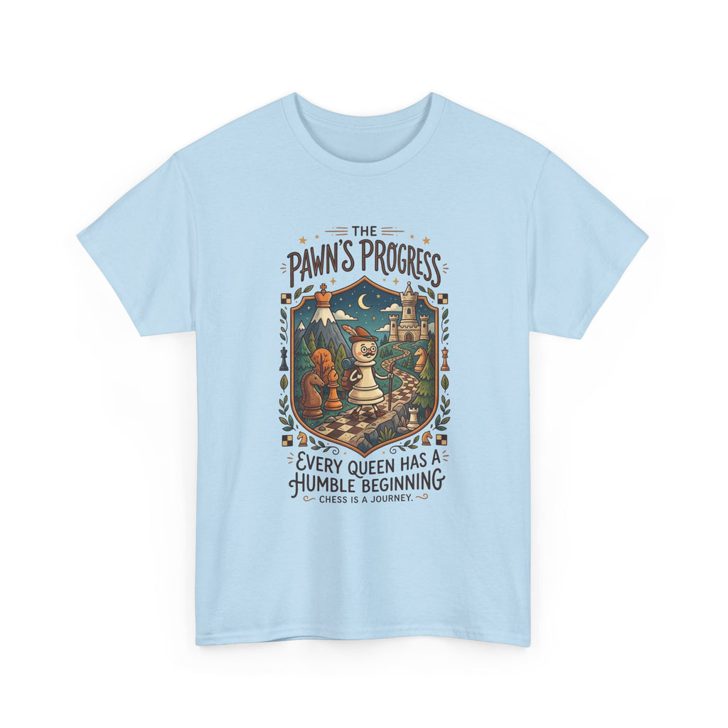 Chess 'The Pawn's Progress' T-Shirt — "Every Queen Has a Humble Beginning" Vintage Style Tee