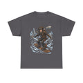 Steampunk Girl Snowboarder Graphic Tee — Winter Snowboarding Adventure Shirt