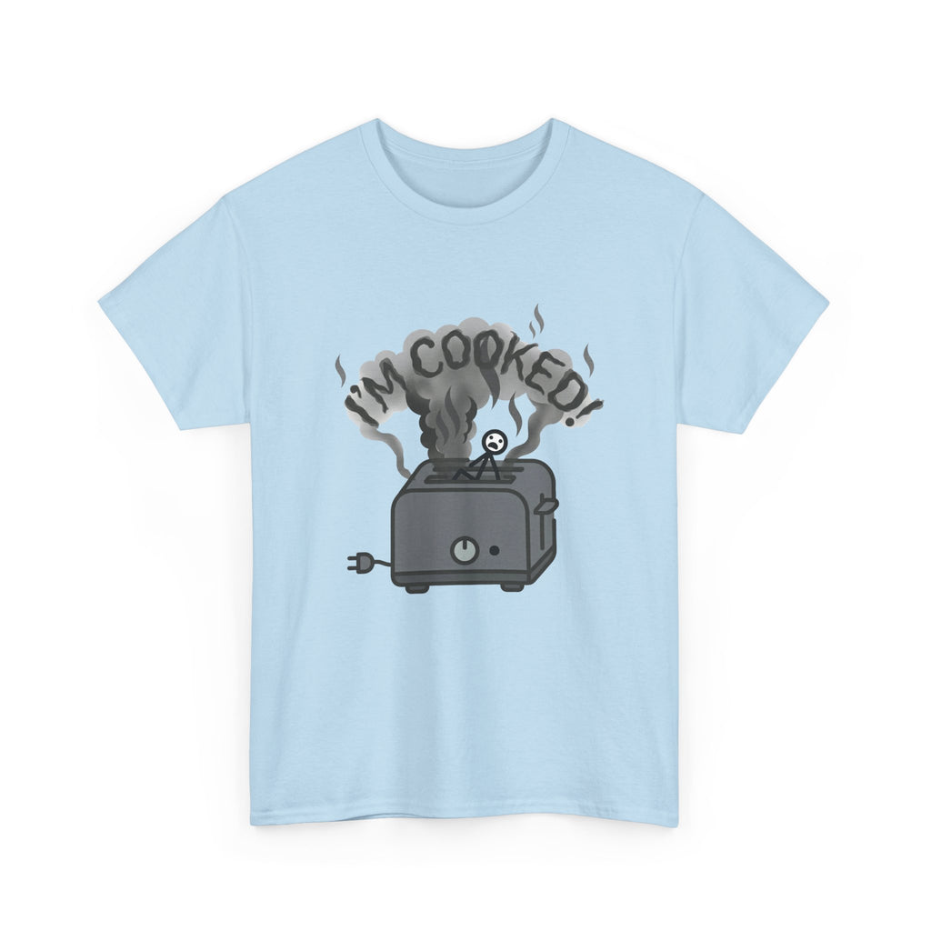 I'm Cooked Toaster T‑Shirt — Funny Kitchen Appliance Graphic Tee
