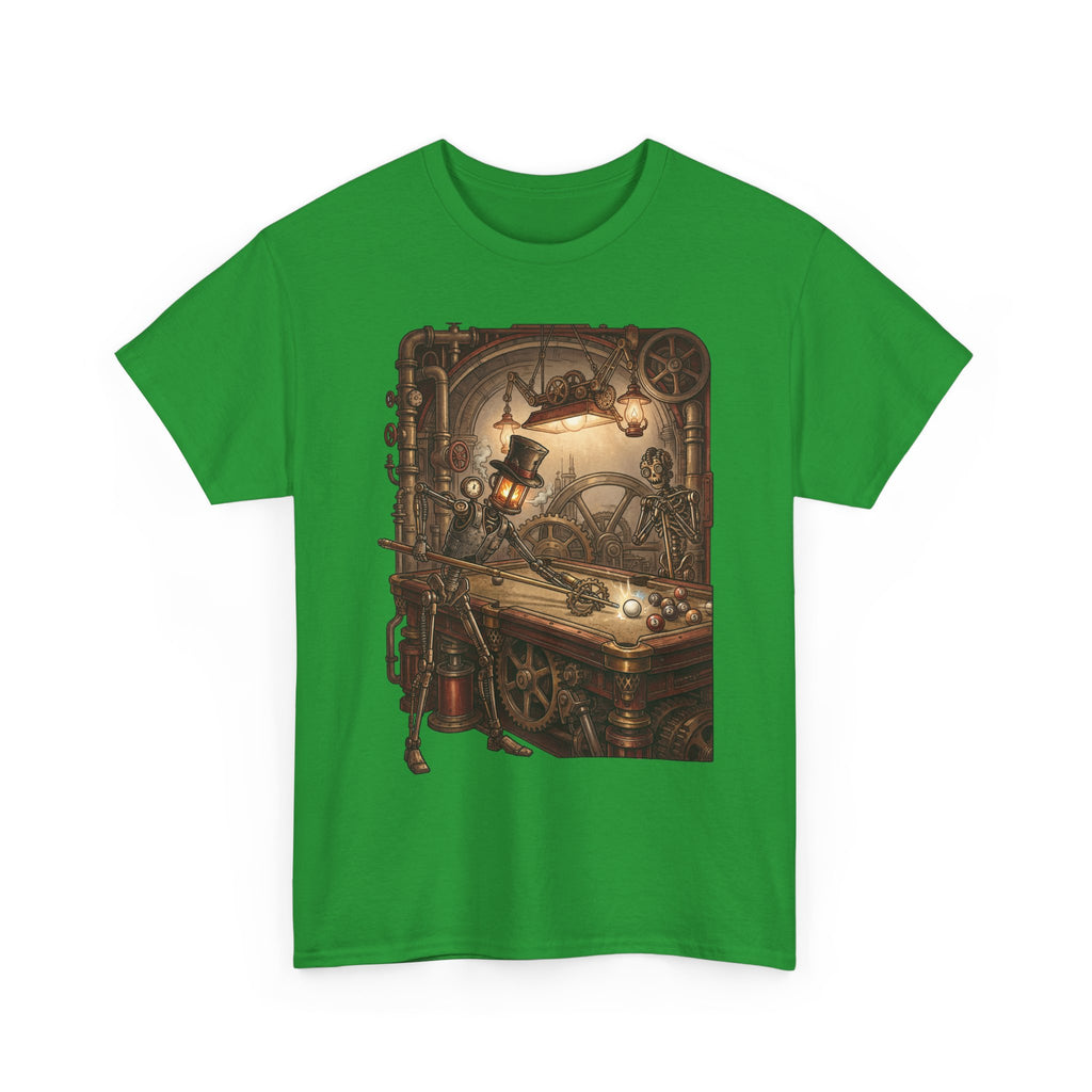 Steampunk Billiards T-Shirt – Vintage Pool Illustration
