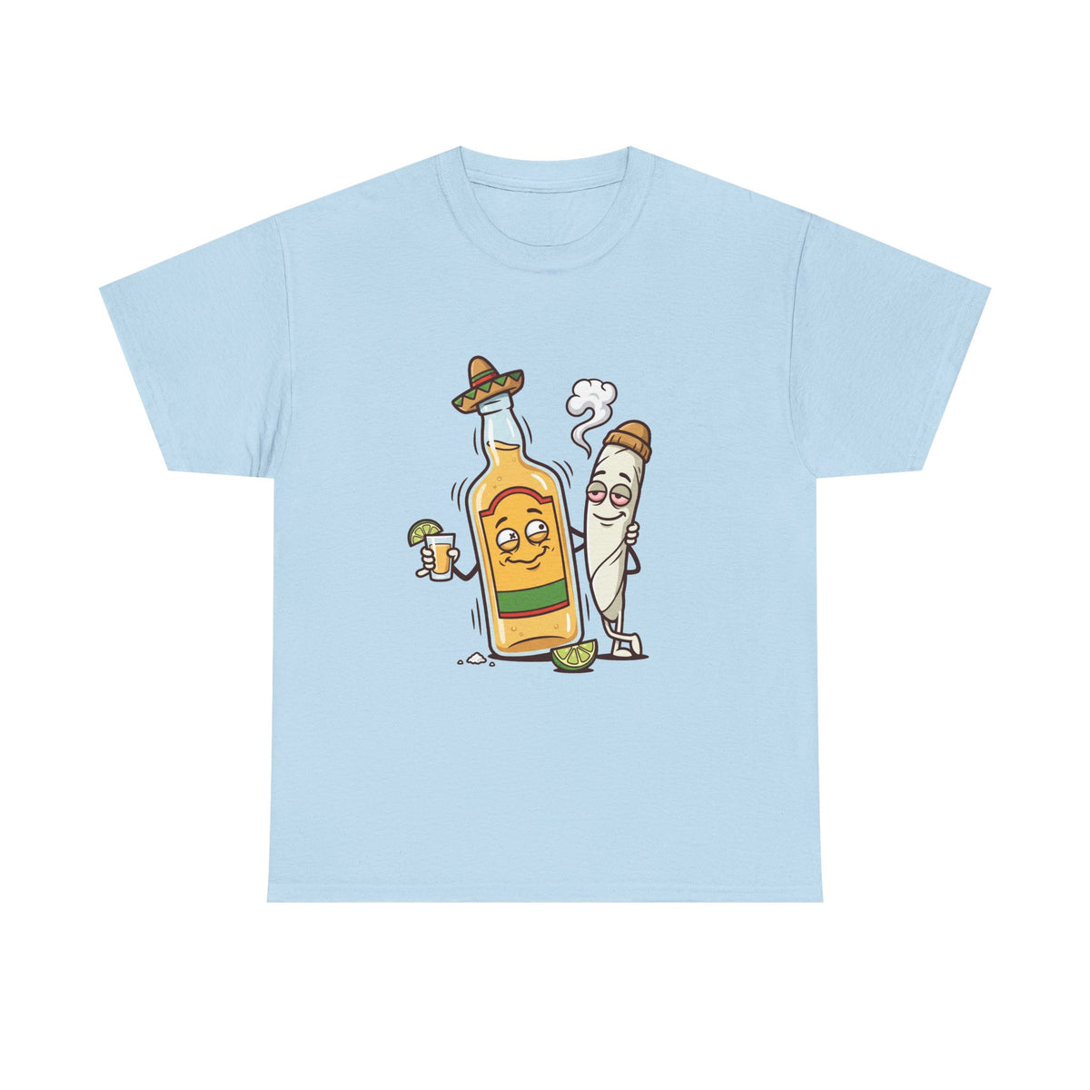 A Tequila & Joint Funny Graphic Tee