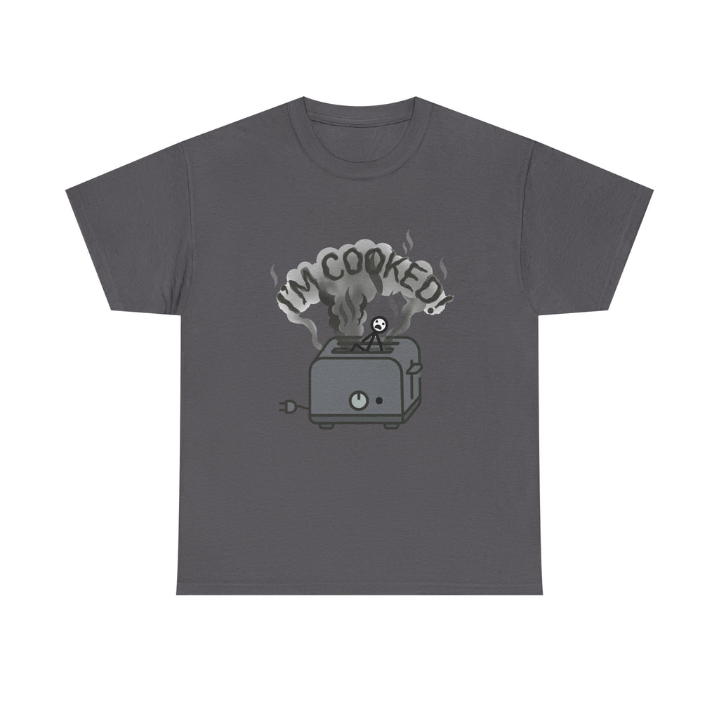 I'm Cooked Toaster T‑Shirt — Funny Kitchen Appliance Graphic Tee