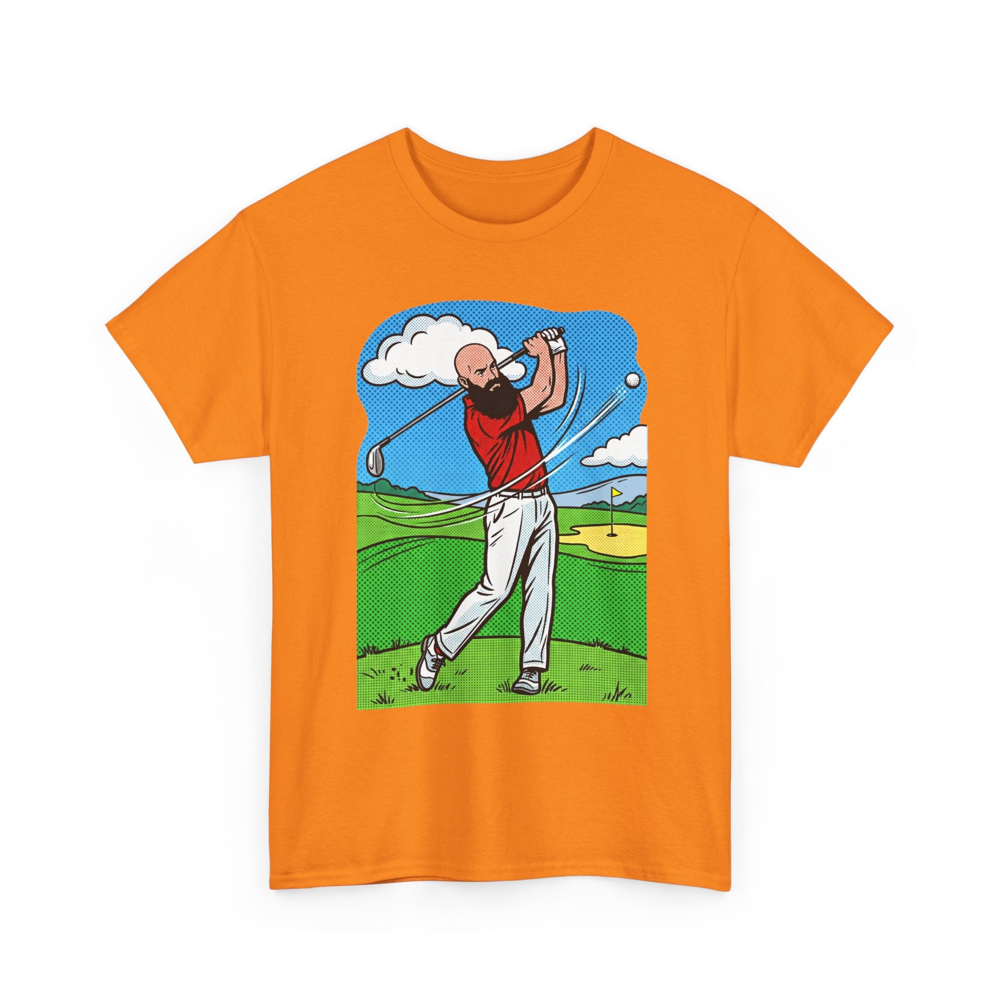 Golf Swing Graphic Tee — Golfer Illustration Shirt for Golf Lovers