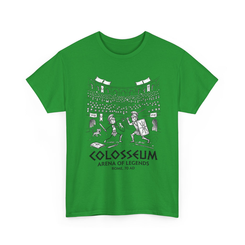 Colosseum Arena of Legends Graphic Tee — Roman Gladiator Coliseum Shirt