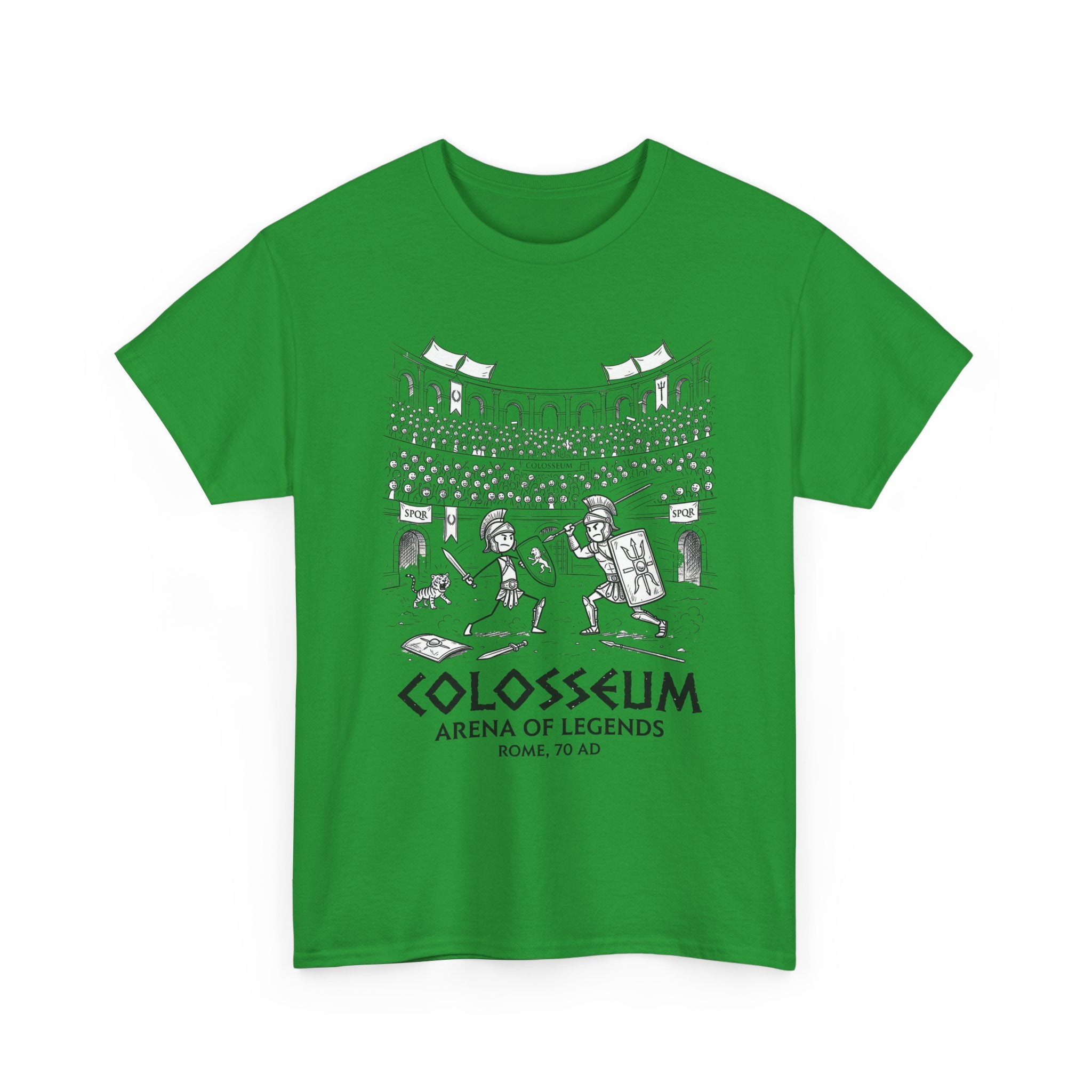 Colosseum Arena of Legends Graphic Tee — Roman Gladiator Coliseum Shirt