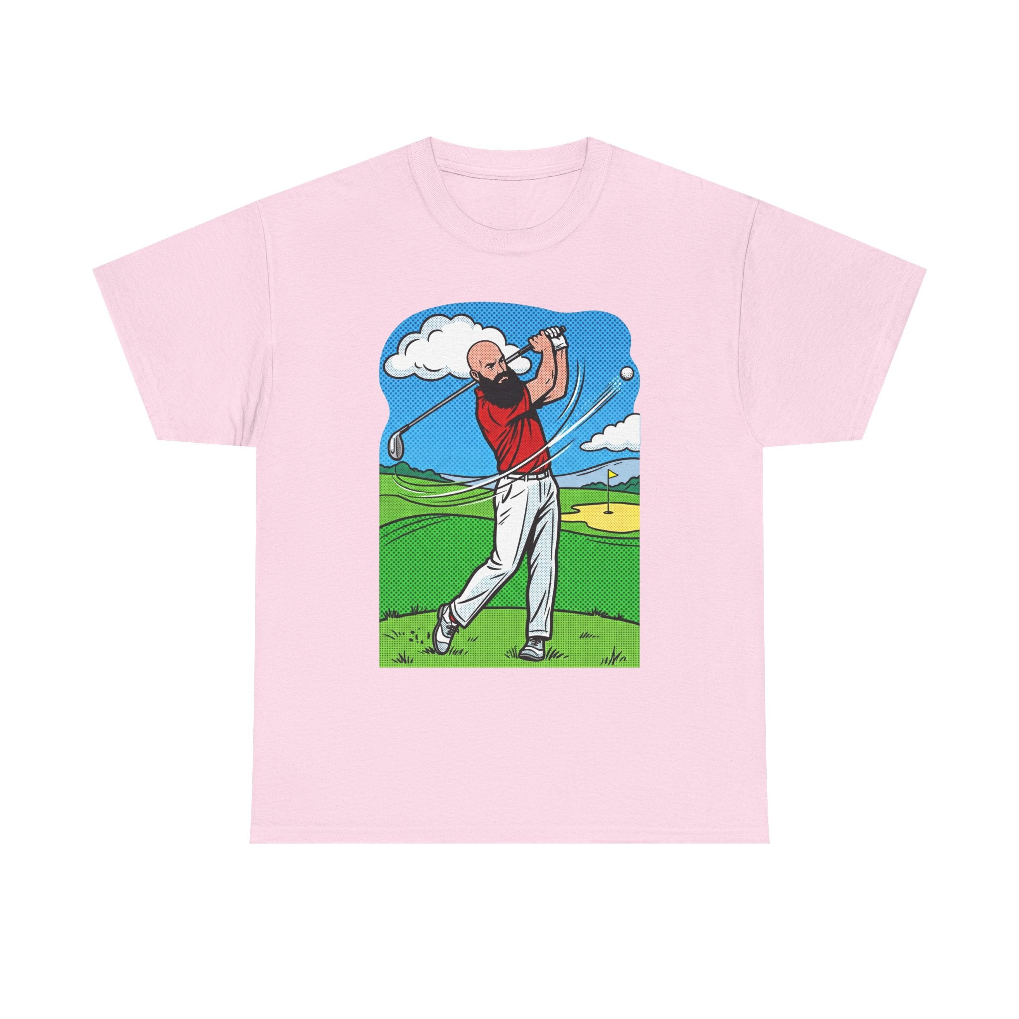 Golf Swing Graphic Tee — Golfer Illustration Shirt for Golf Lovers
