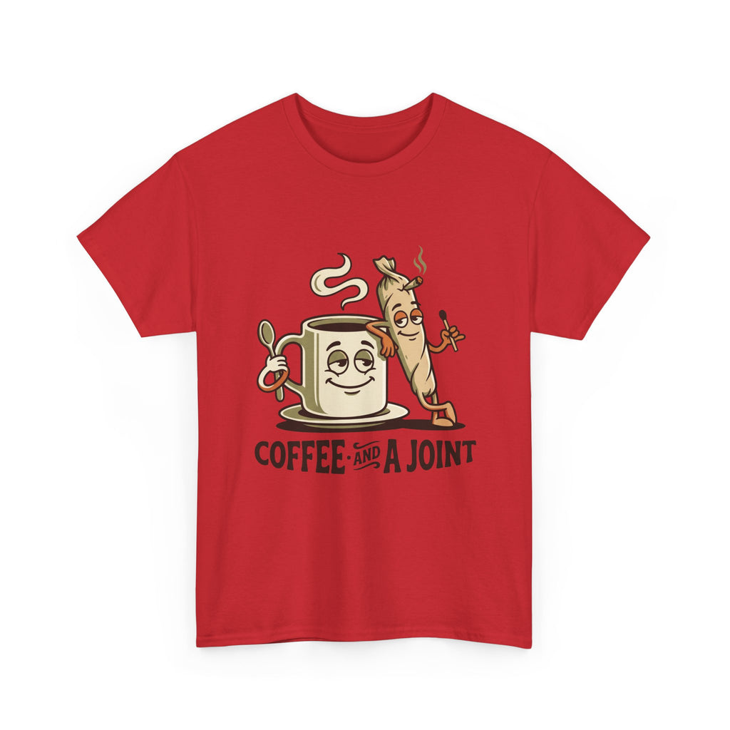 Coffee and a Joint T-Shirt — Funny Stoner Coffee Tee