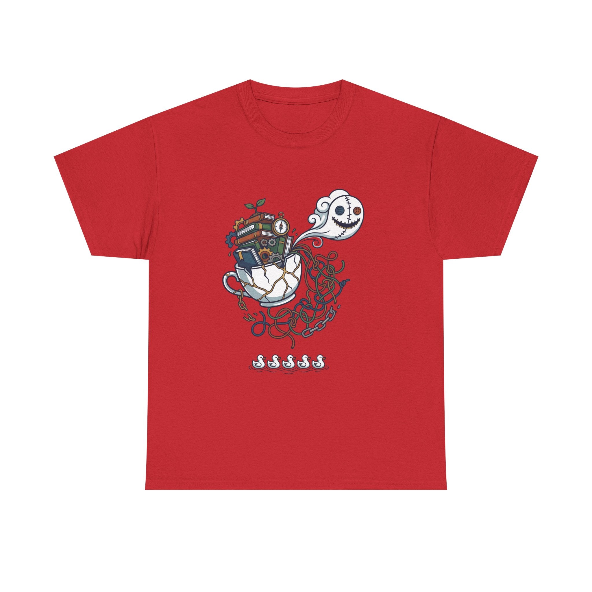 T-Shirt — Whimsical Ghost Ship Illustration Tee