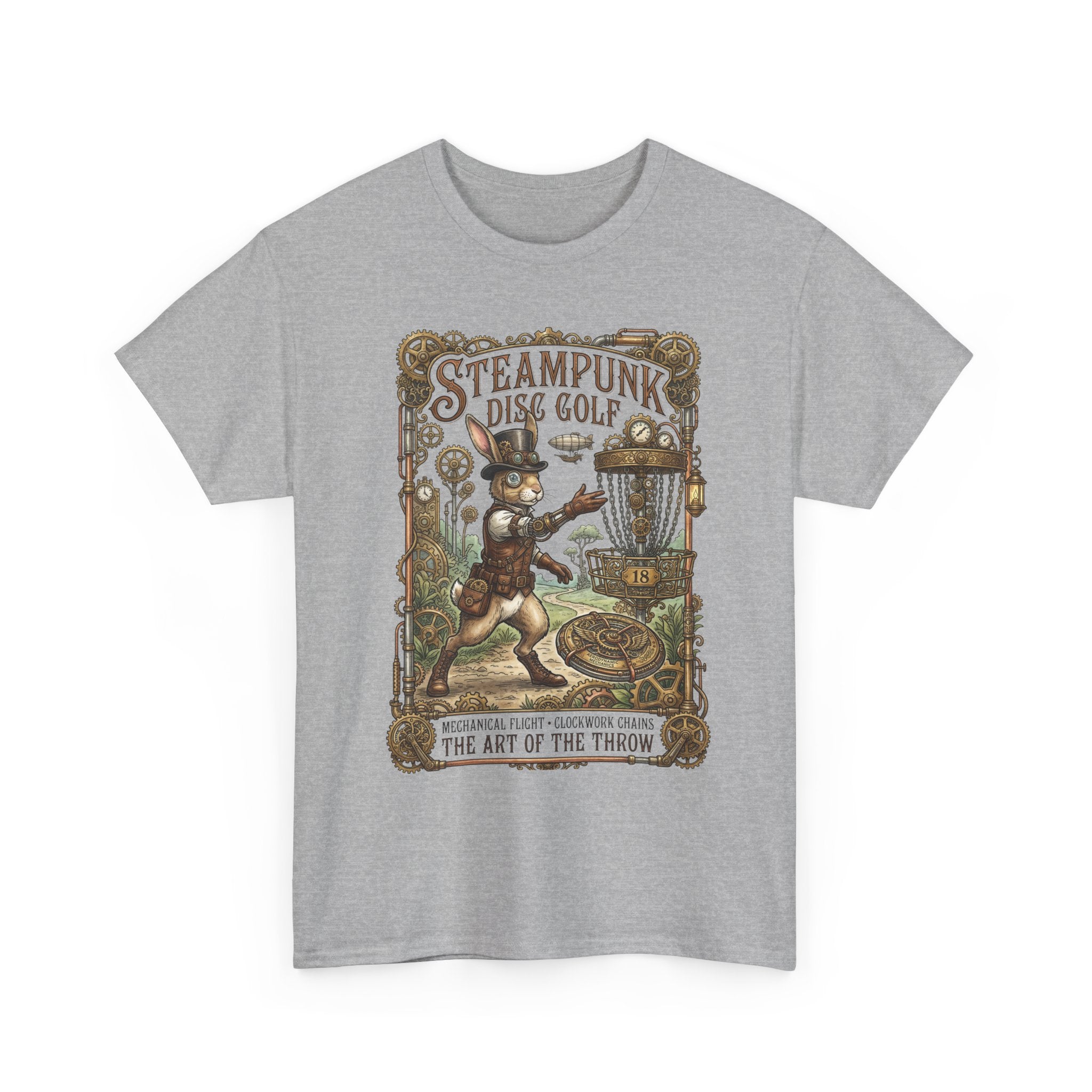 Steampunk Disc Golf T-Shirt — Vintage Victorian Throw Art Tee