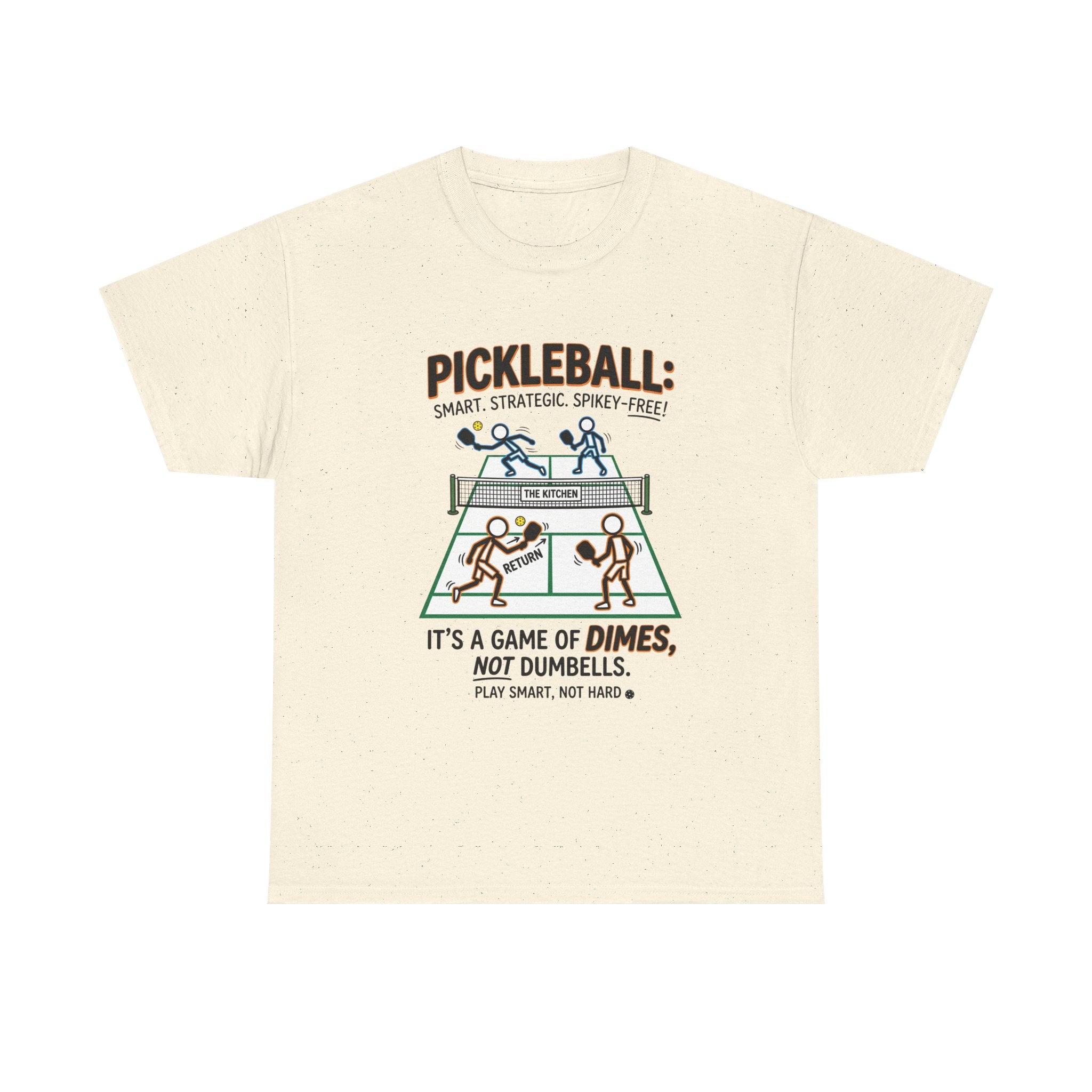 Pickleball Tee — "Pickleball: It’s a Game of Dimes, Not Dumbells" Casual Sports Shirt