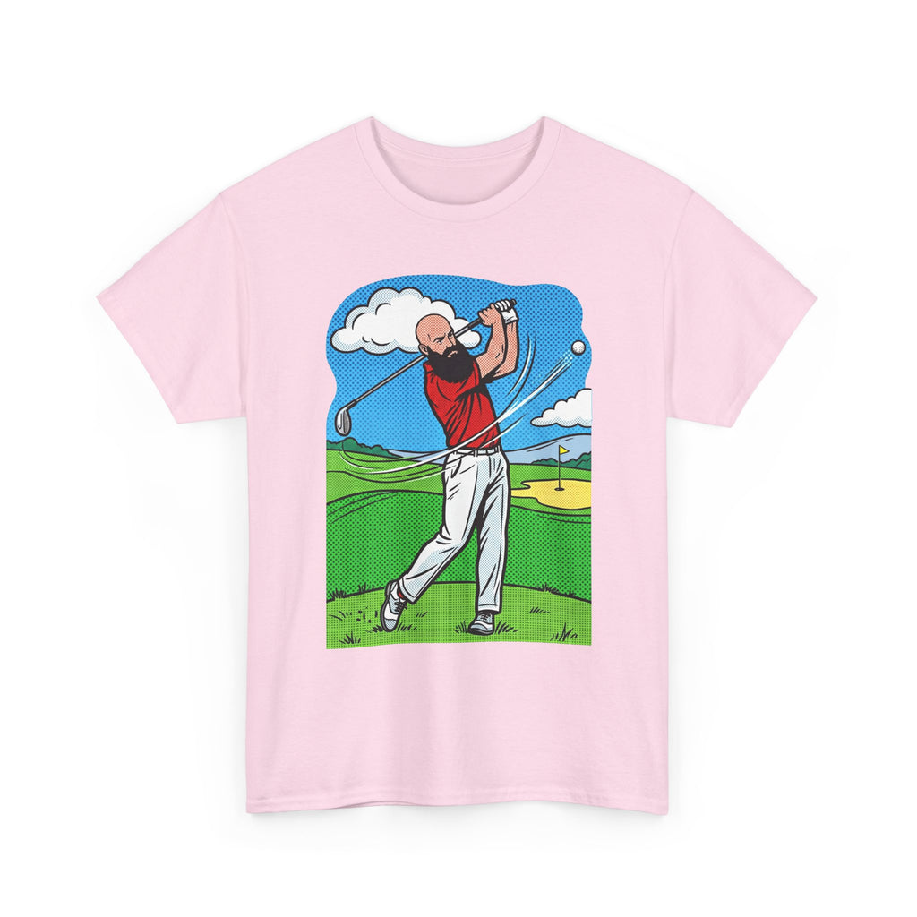 Golf Swing Graphic Tee — Golfer Illustration Shirt for Golf Lovers