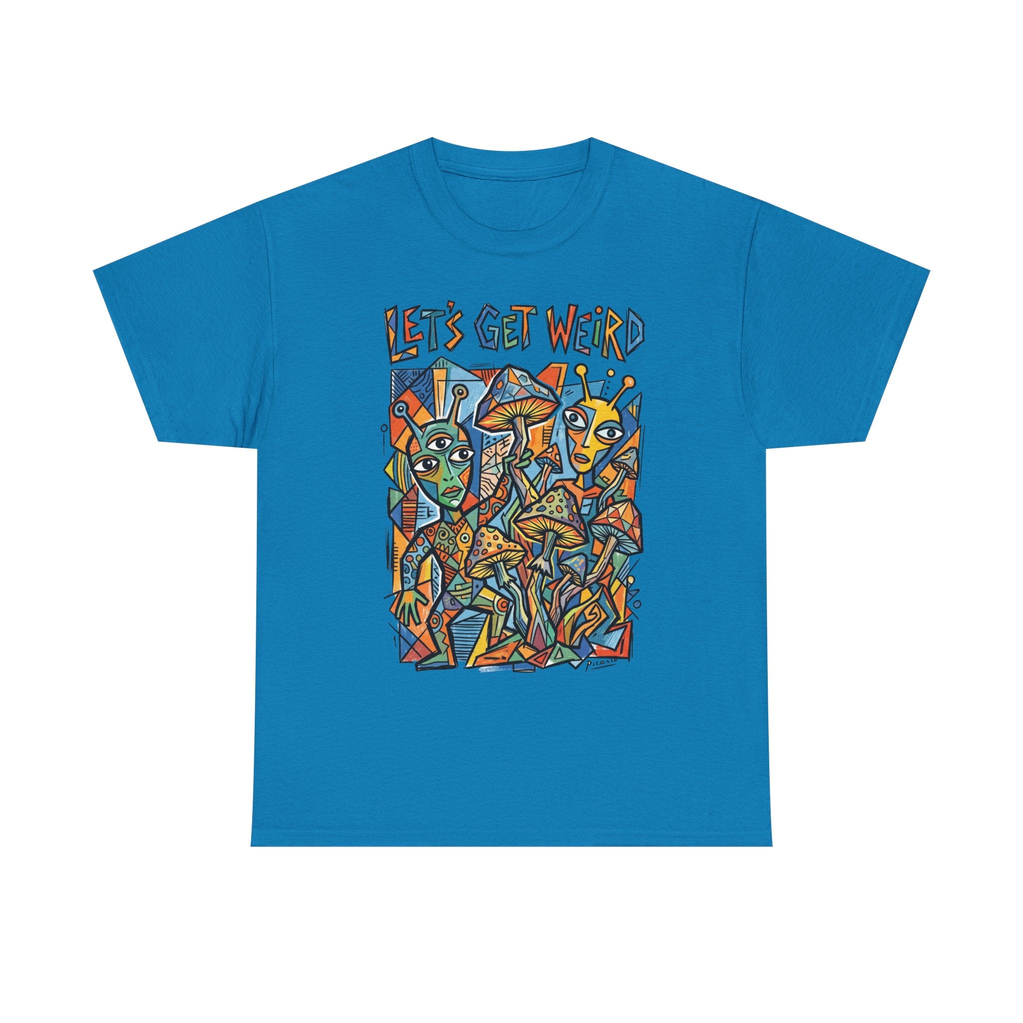 Let's Get Weird Abstract Art T-Shirt — Colorful Psychedelic Graphic Tee