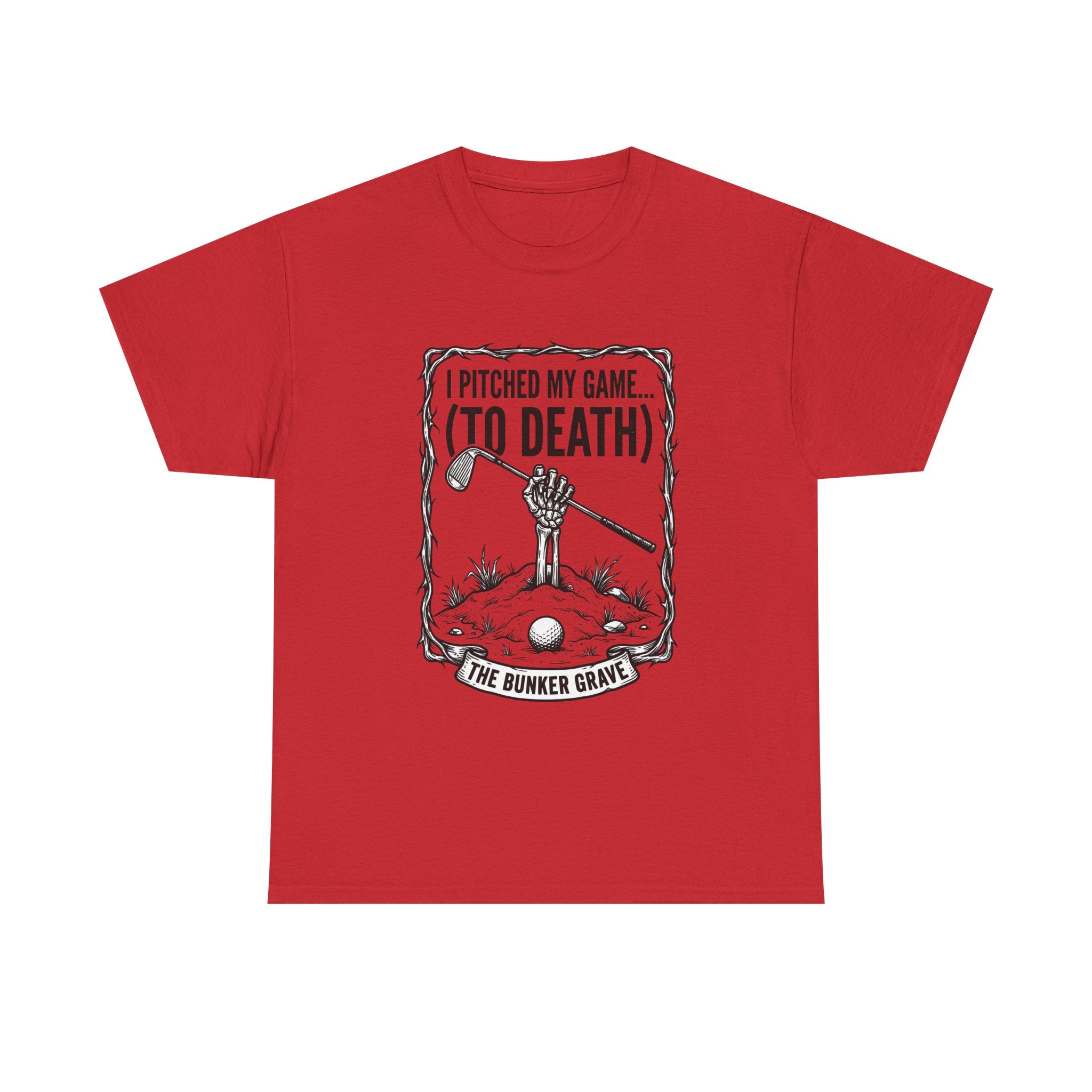 Golf 'I Pitched My Game (To Death)' T-Shirt – Funny Golfer Graphic Tee