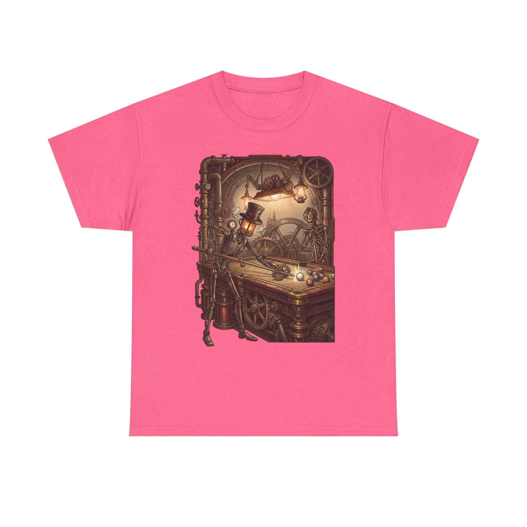 Steampunk Billiards T-Shirt – Vintage Pool Illustration