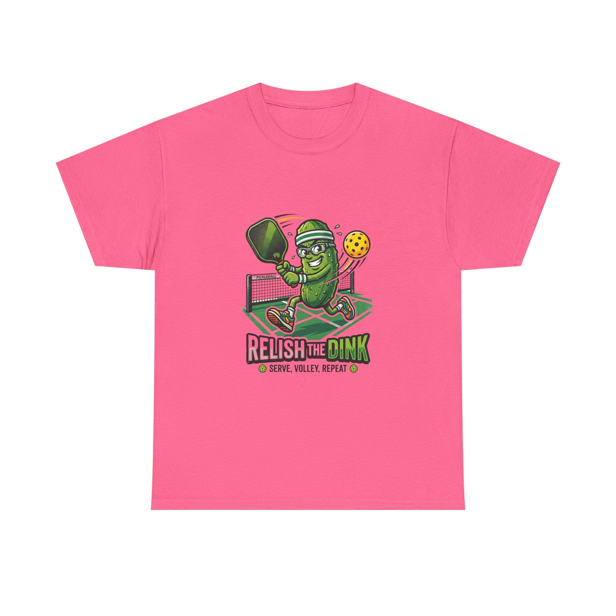 Pickleball 'Relish the Dink' T-Shirt – Funny Pickle Character Paddle Tee