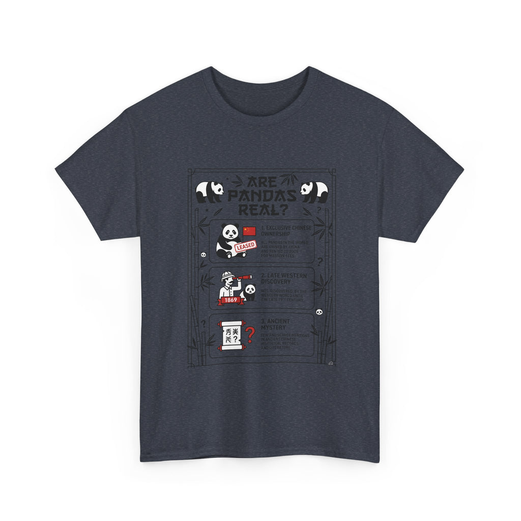 Are Pandas Real? Illustrated Infographic Tee - Funny Panda Facts T-Shirt