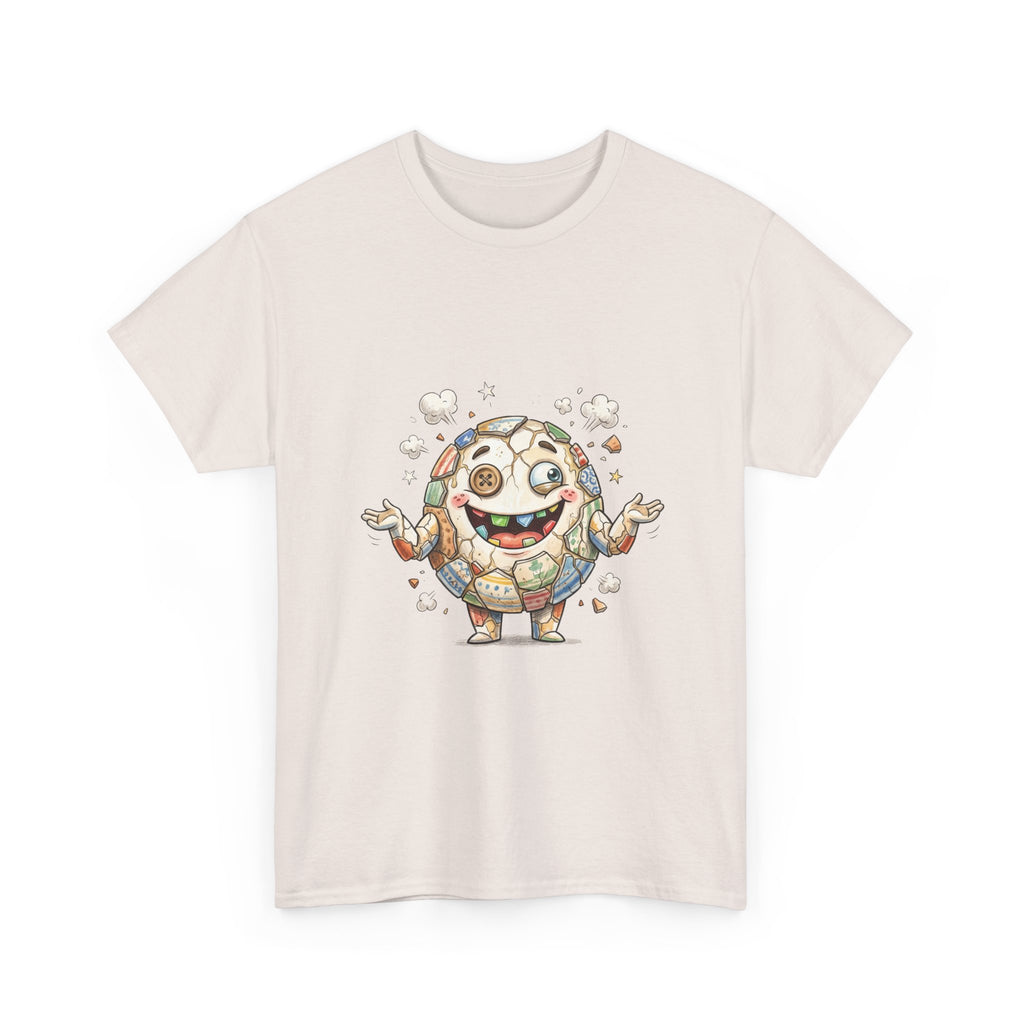 T-Shirt — Cute Kawaii Mosaic Egg Character Illustration Tee