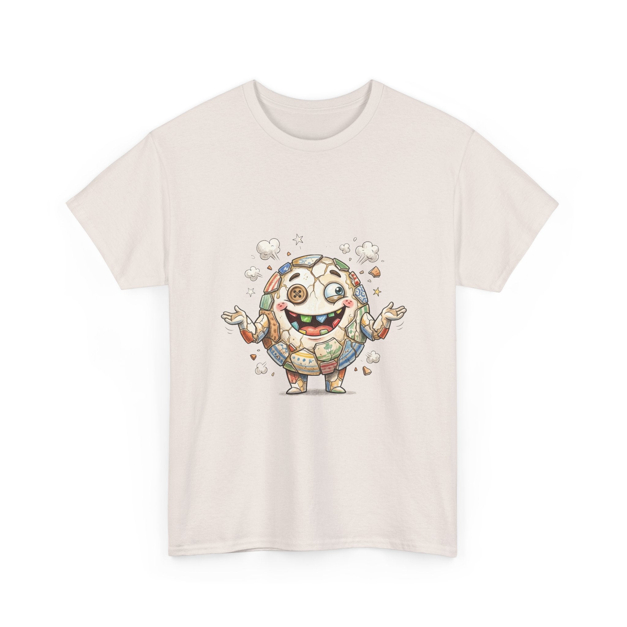 T-Shirt — Cute Kawaii Mosaic Egg Character Illustration Tee