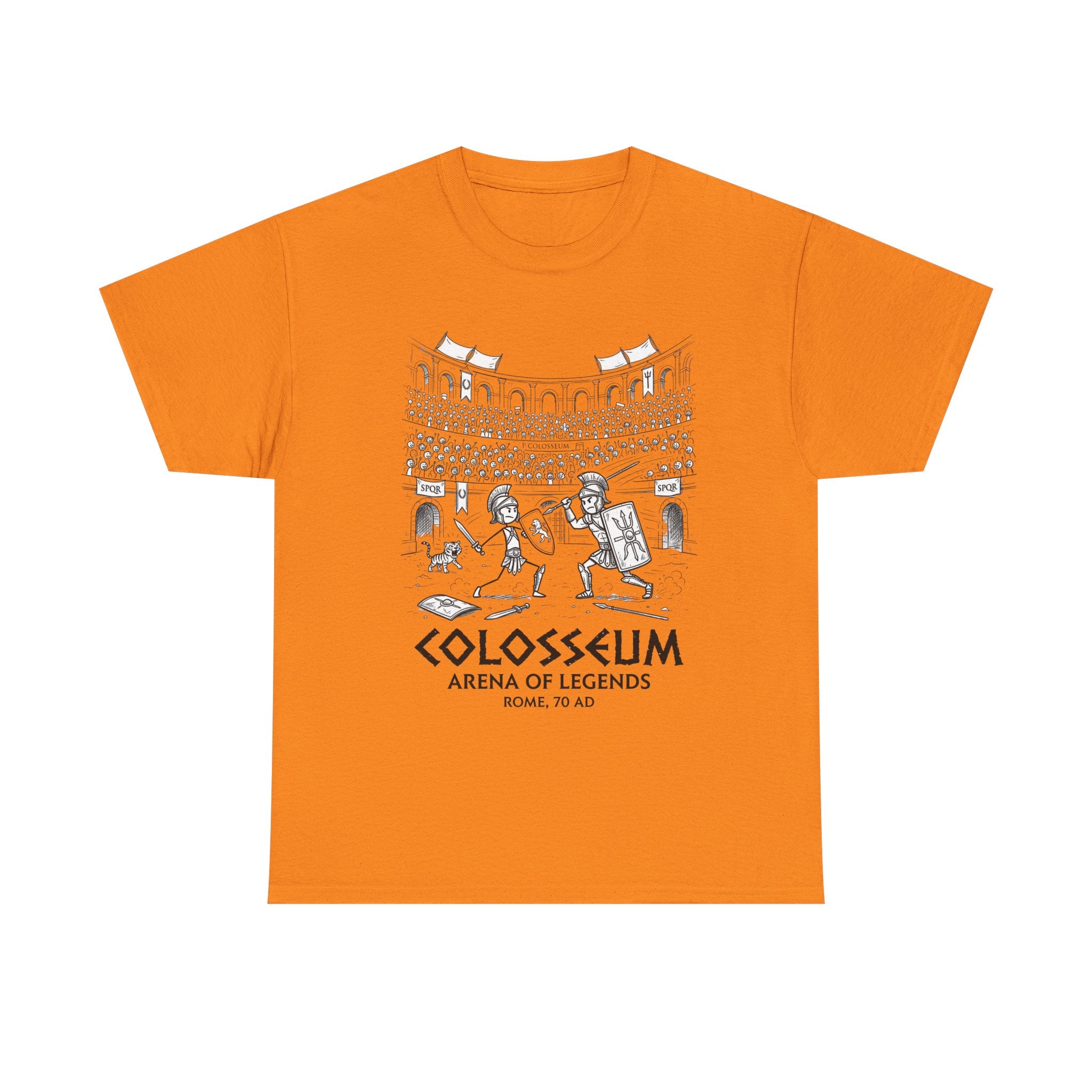 Colosseum Arena of Legends Graphic Tee — Roman Gladiator Coliseum Shirt