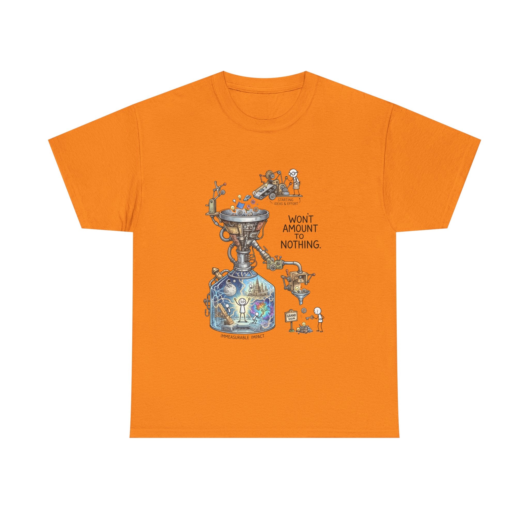 T-Shirt — 'Won't Amount to Nothing' Whimsical Alchemy Illustration