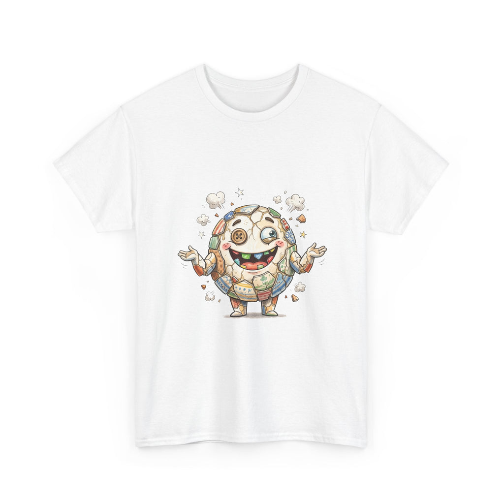 T-Shirt — Cute Kawaii Mosaic Egg Character Illustration Tee