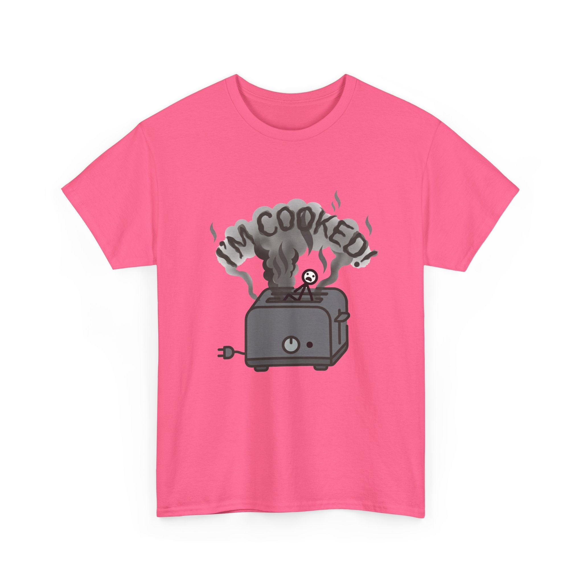 I'm Cooked Toaster T‑Shirt — Funny Kitchen Appliance Graphic Tee