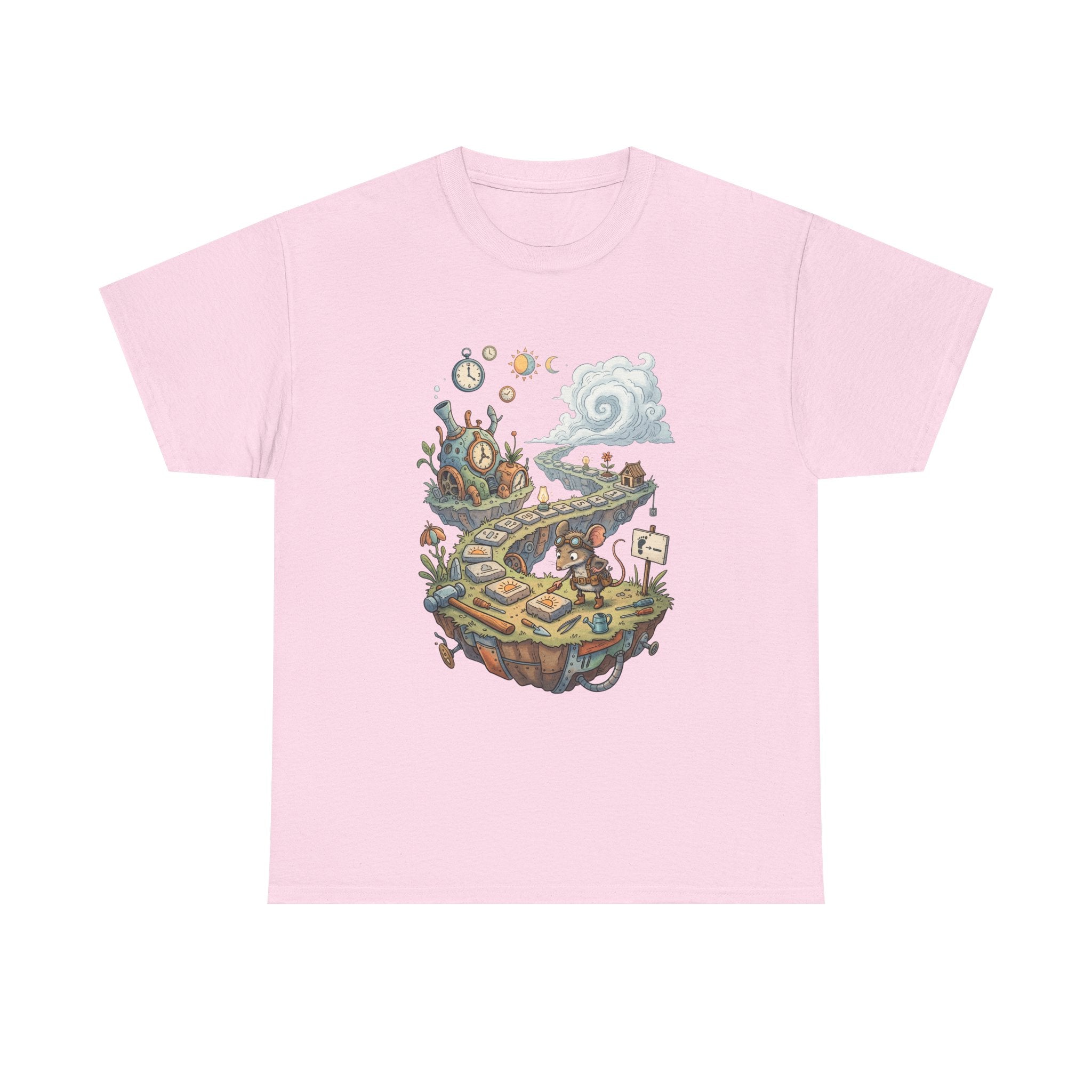 T-Shirt — Fantasy Floating Island Roadmap Illustration Tee