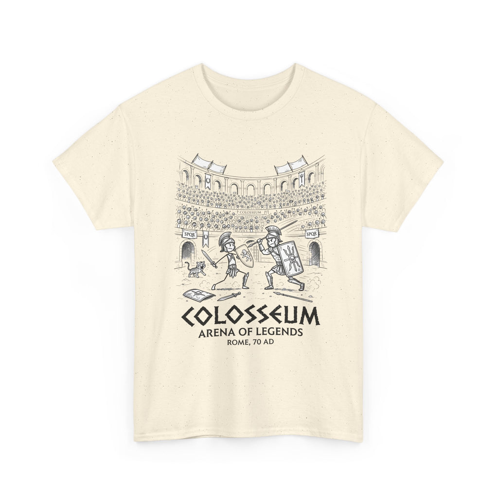 Colosseum Arena of Legends Graphic Tee — Roman Gladiator Coliseum Shirt