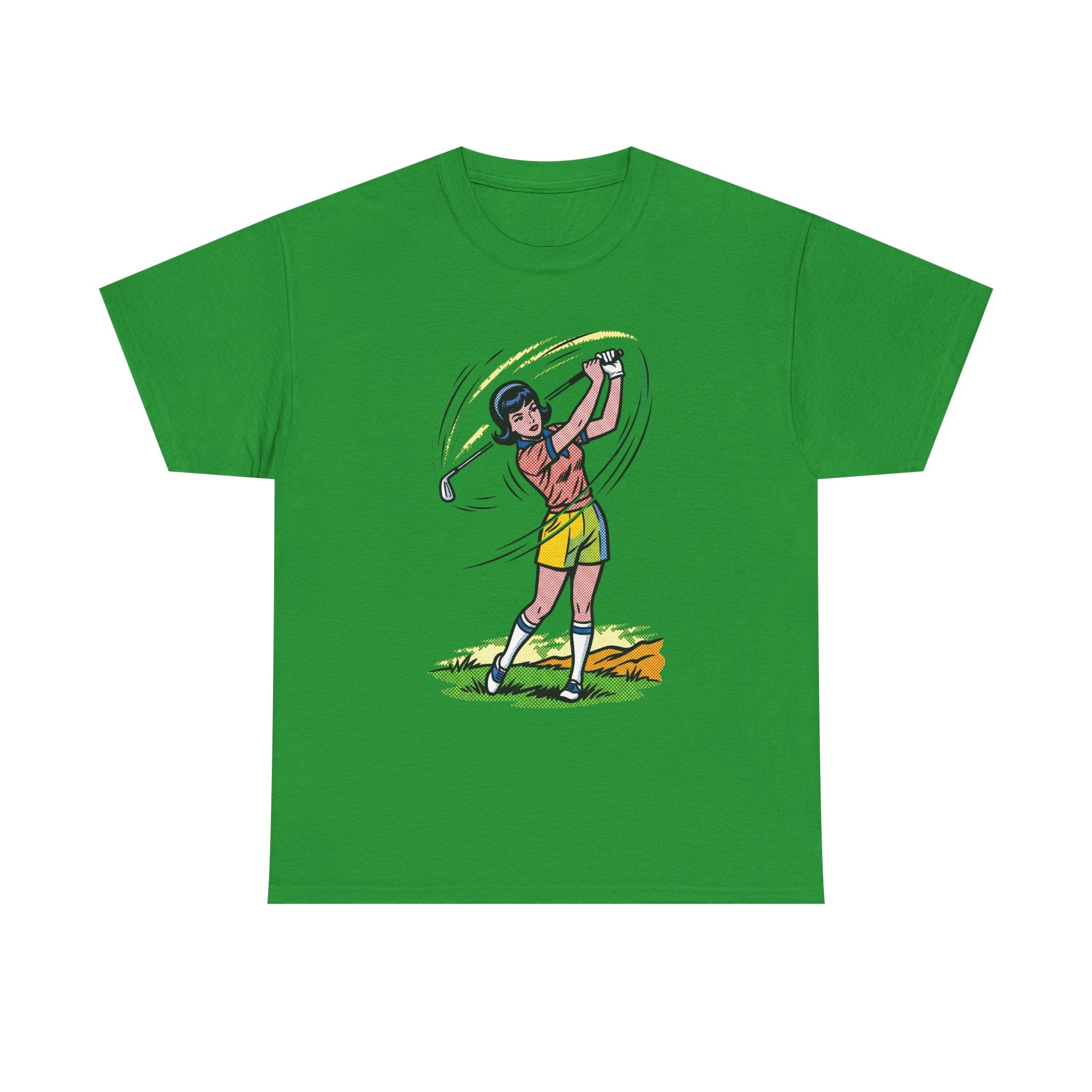 Golf Swing Graphic Tee — Vintage Golfer Illustration T-Shirt