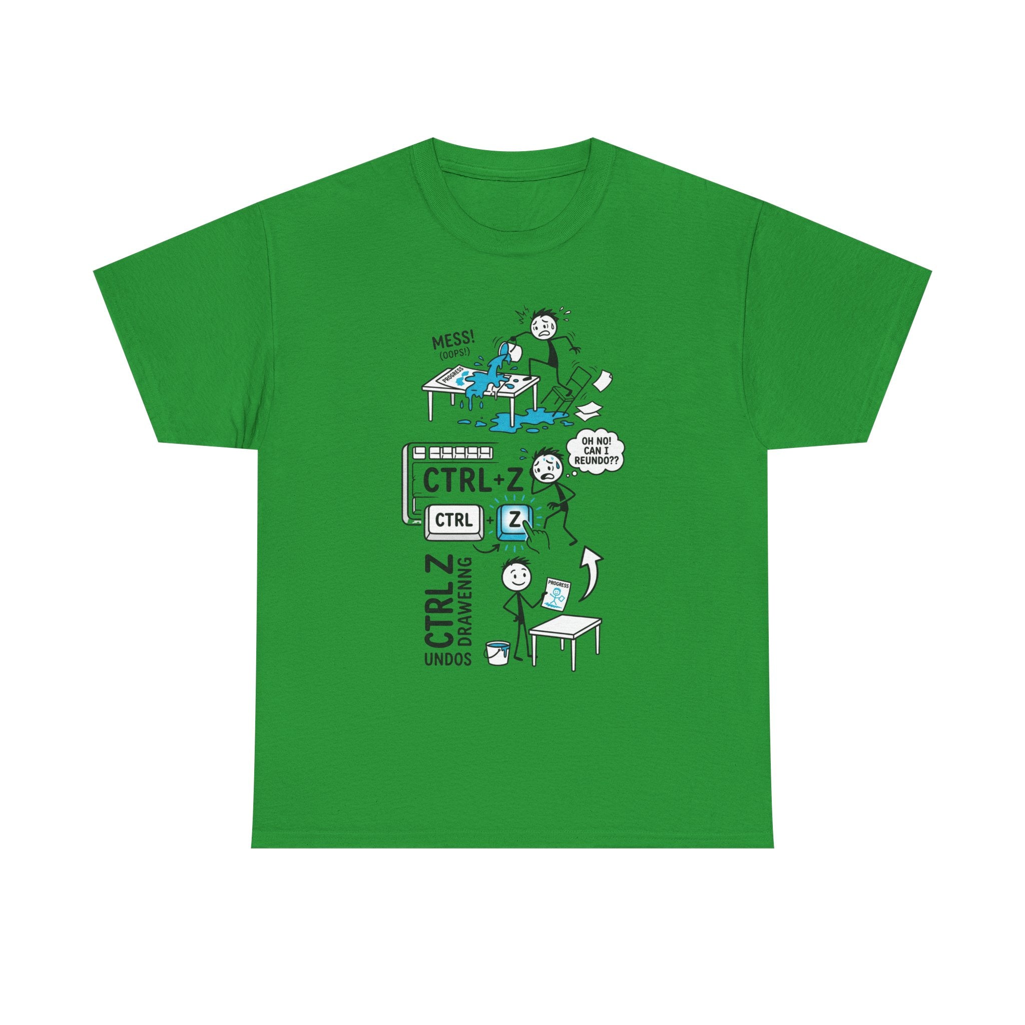 Ctrl Z Funny Graphic T-Shirt – Undo Computer Chaos Tee for Coders & Designers