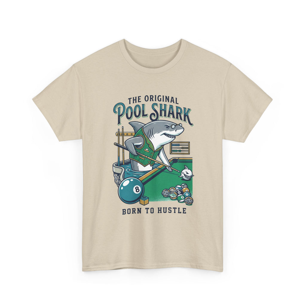 Pool Shark T-Shirt — 'The Original Pool Shark: Born to Hustle' Billiards Tee