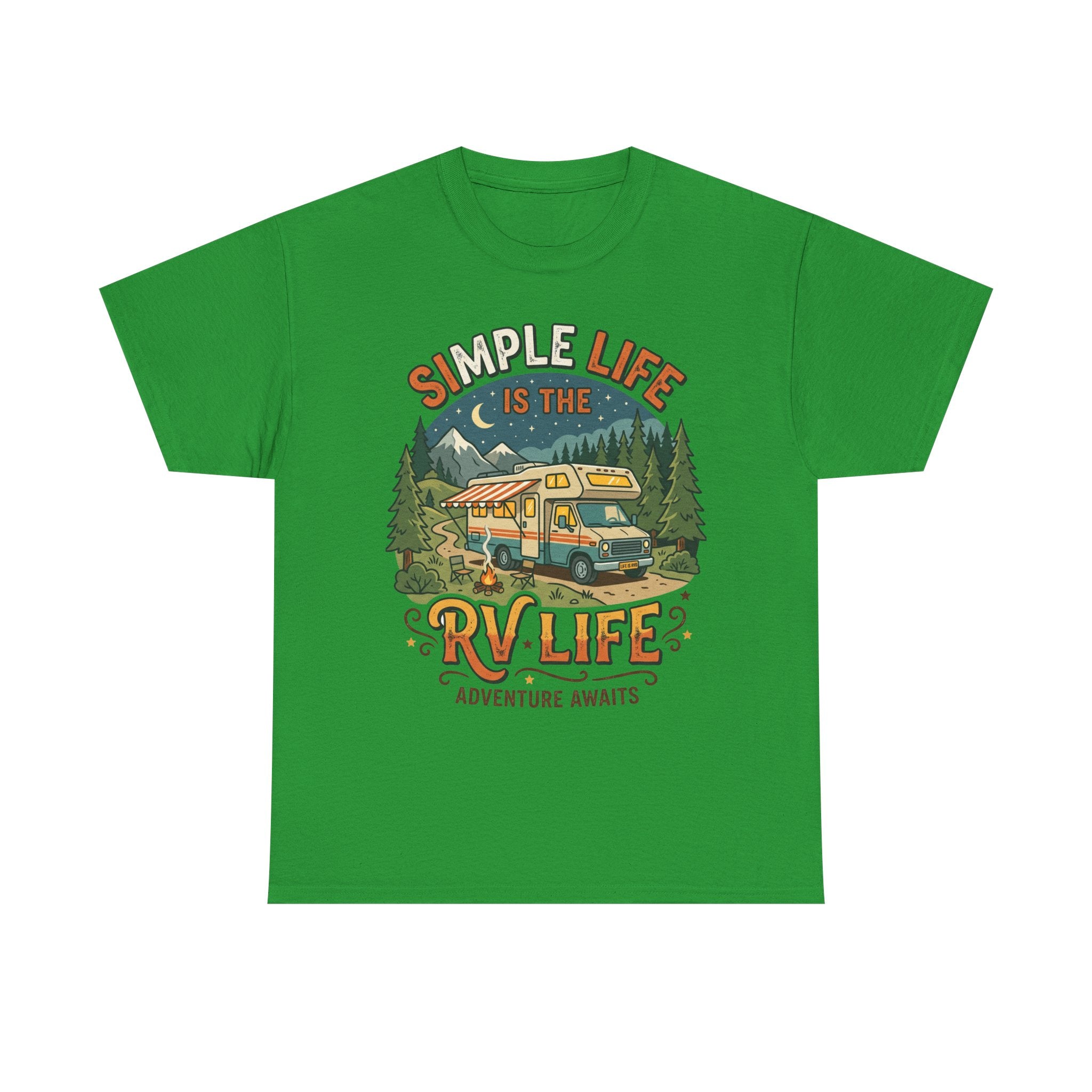 RV Life T‑Shirt — "Simple Life is the RV Life: Adventure Awaits" Camping Graphic Tee