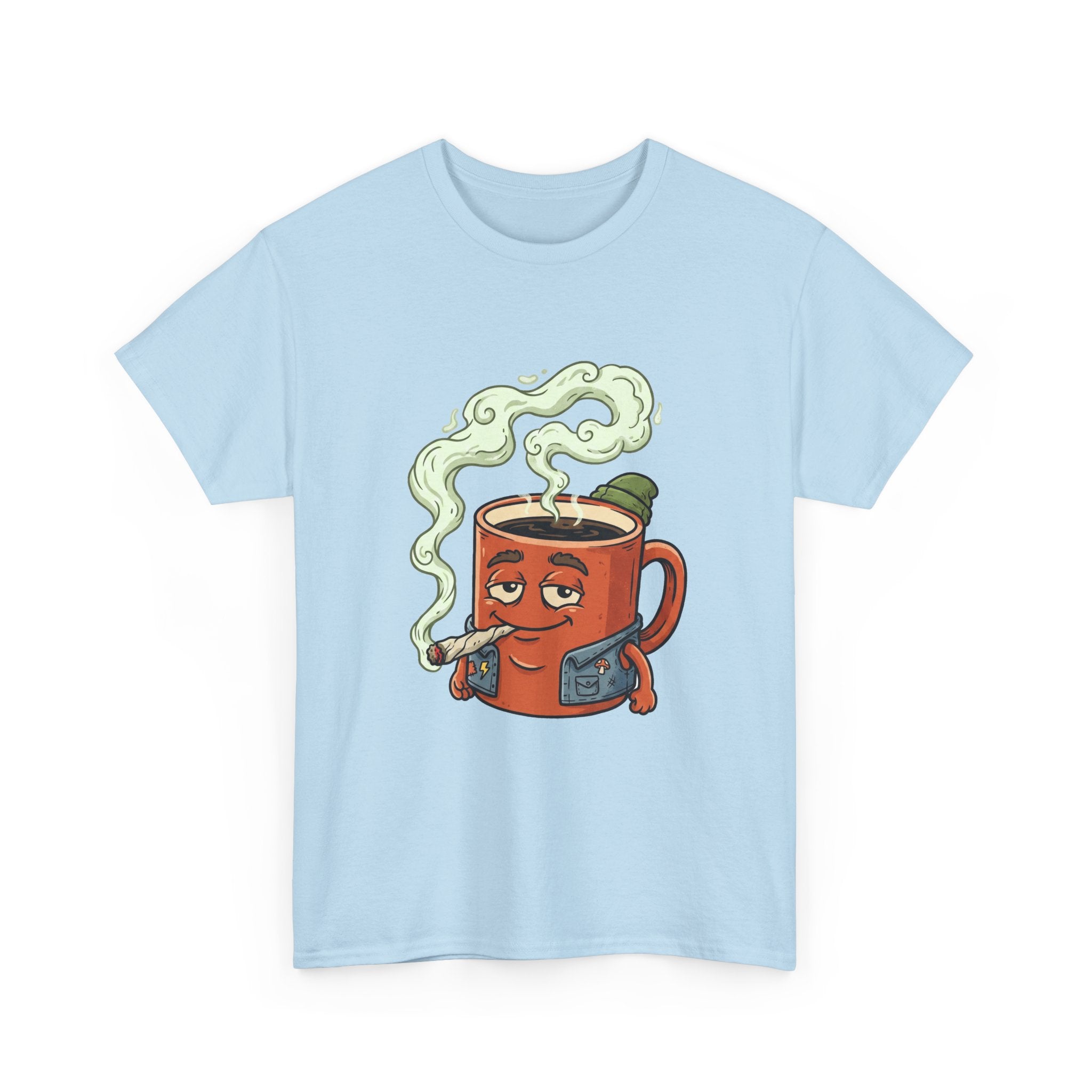 Coffee and a Joint Tee — Funny Smoking Coffee Graphic T-Shirt