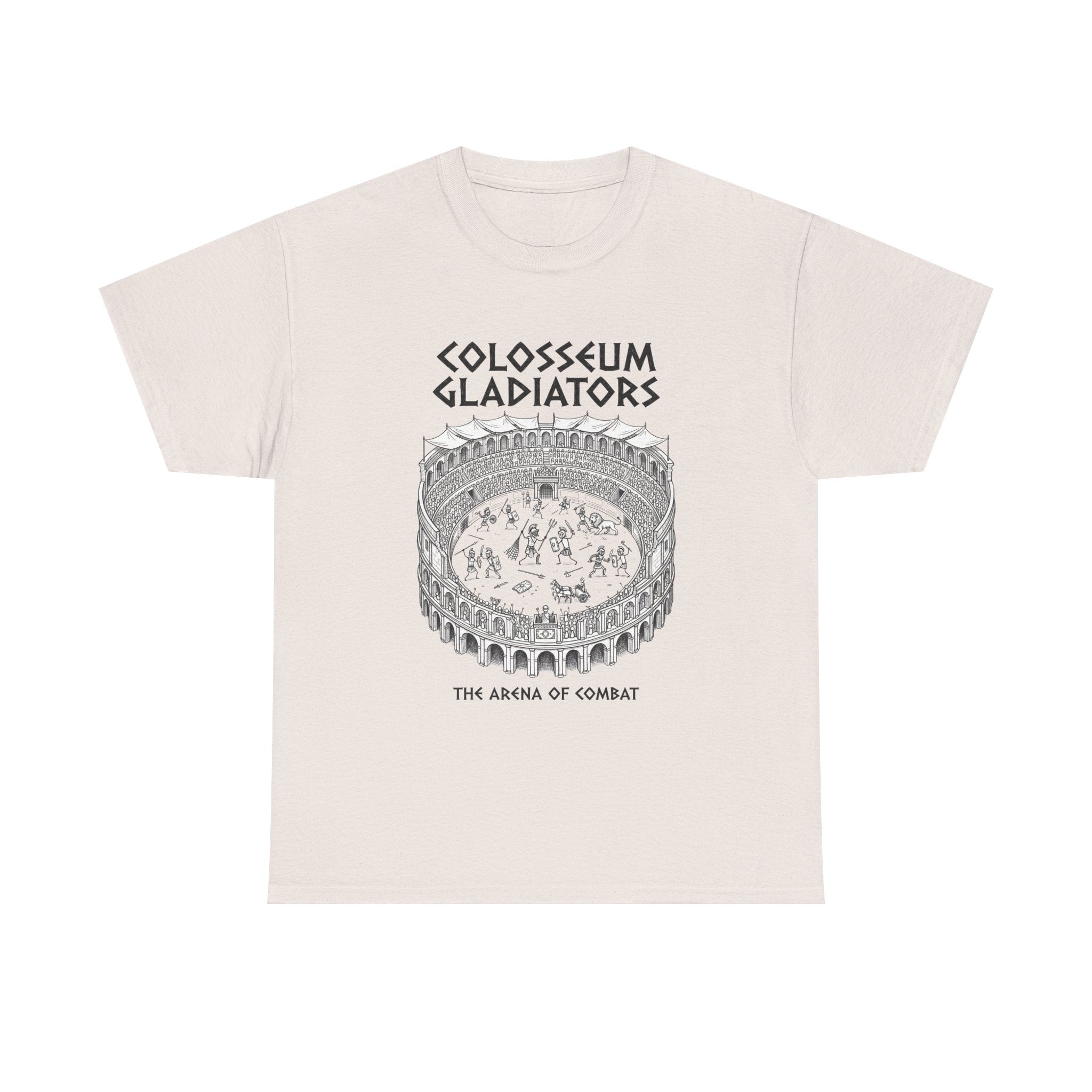 Colosseum Gladiators Tee — Ancient Roman Arena Graphic T-Shirt