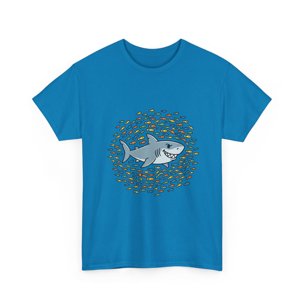 Shark and School Graphic Tee — Cute Ocean Kids Shirt