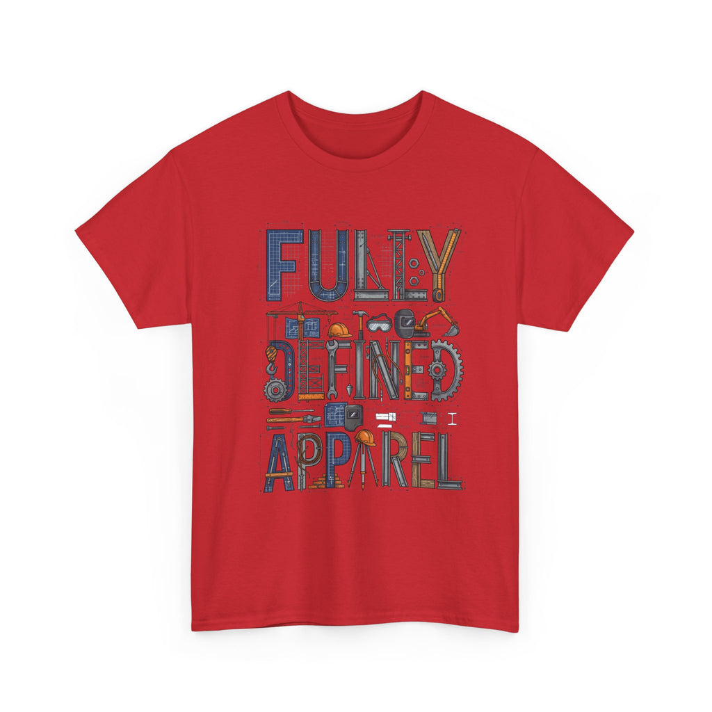 Fully Defined Apparel T-Shirt — Graphic Tee with Retro Tools Design