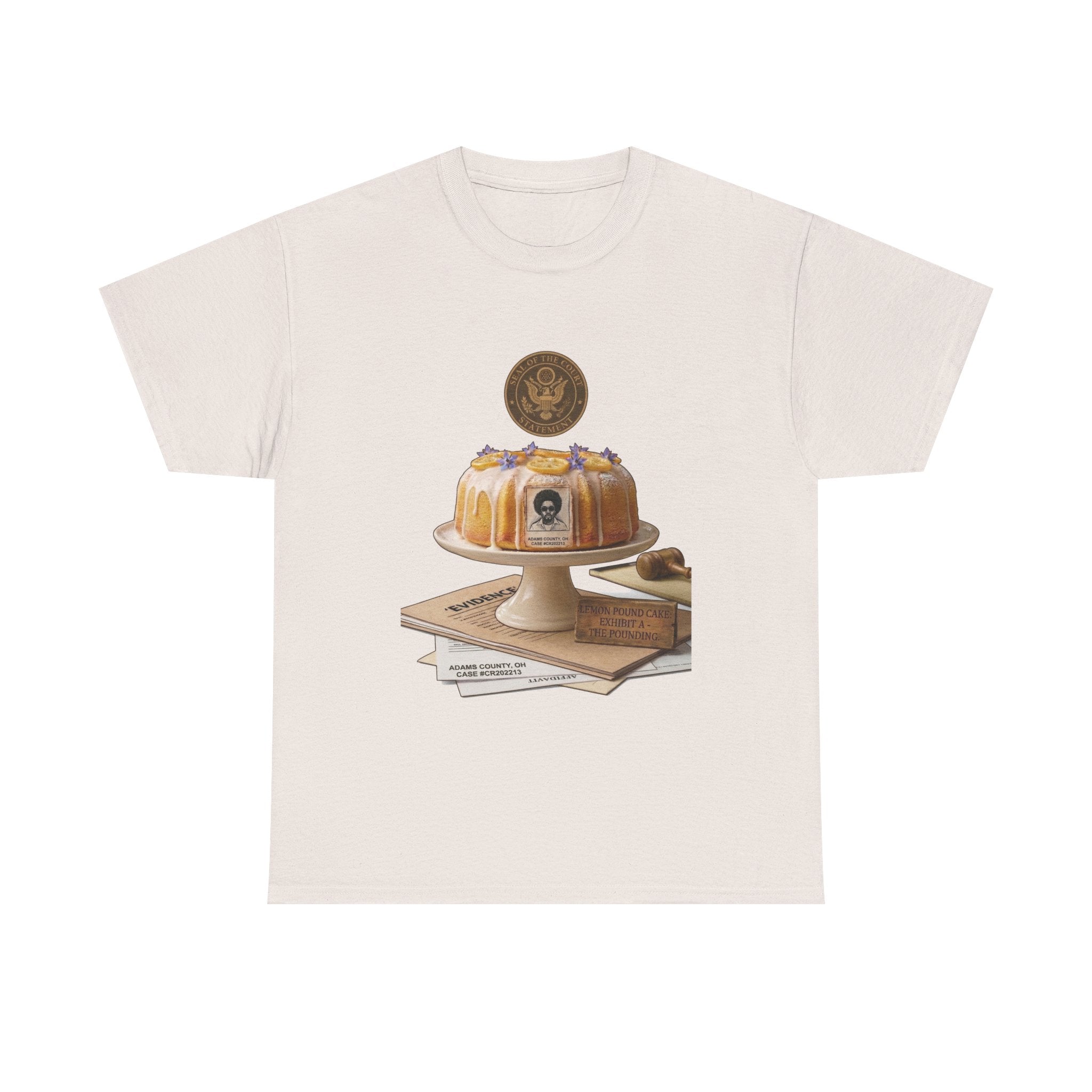 Lemon Pound Cake T‑Shirt — Vintage Baking Illustration Tee