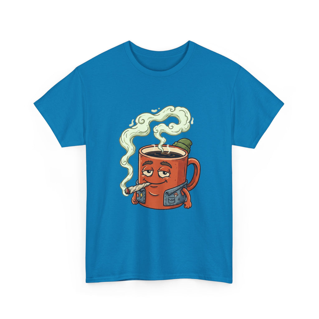 Coffee and a Joint Tee — Funny Smoking Coffee Graphic T-Shirt